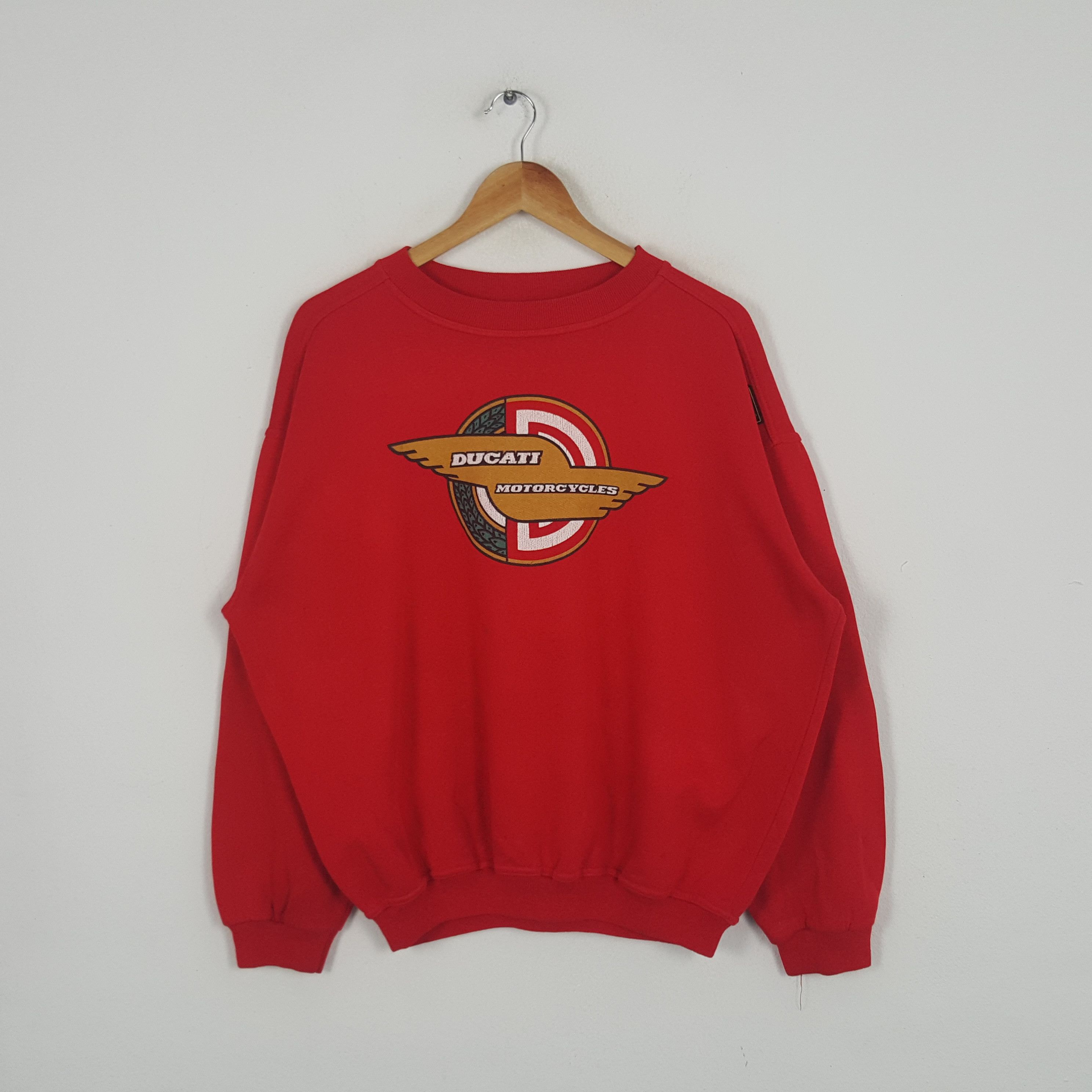Ducati × Vintage Vintage 90's Ducati Motorcycles Racing MotoGP Sweatshirt Size US XL / EU 56 / 4 - 1 Thumbnail