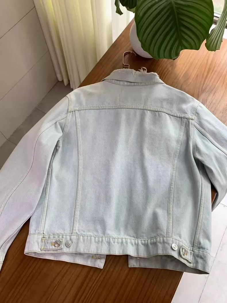 Balenciaga Balenciaga Bow-tie denim jacket 2504-Nextarrow Size XS / US 0-2 / IT 36-38 - 2 Thumbnail