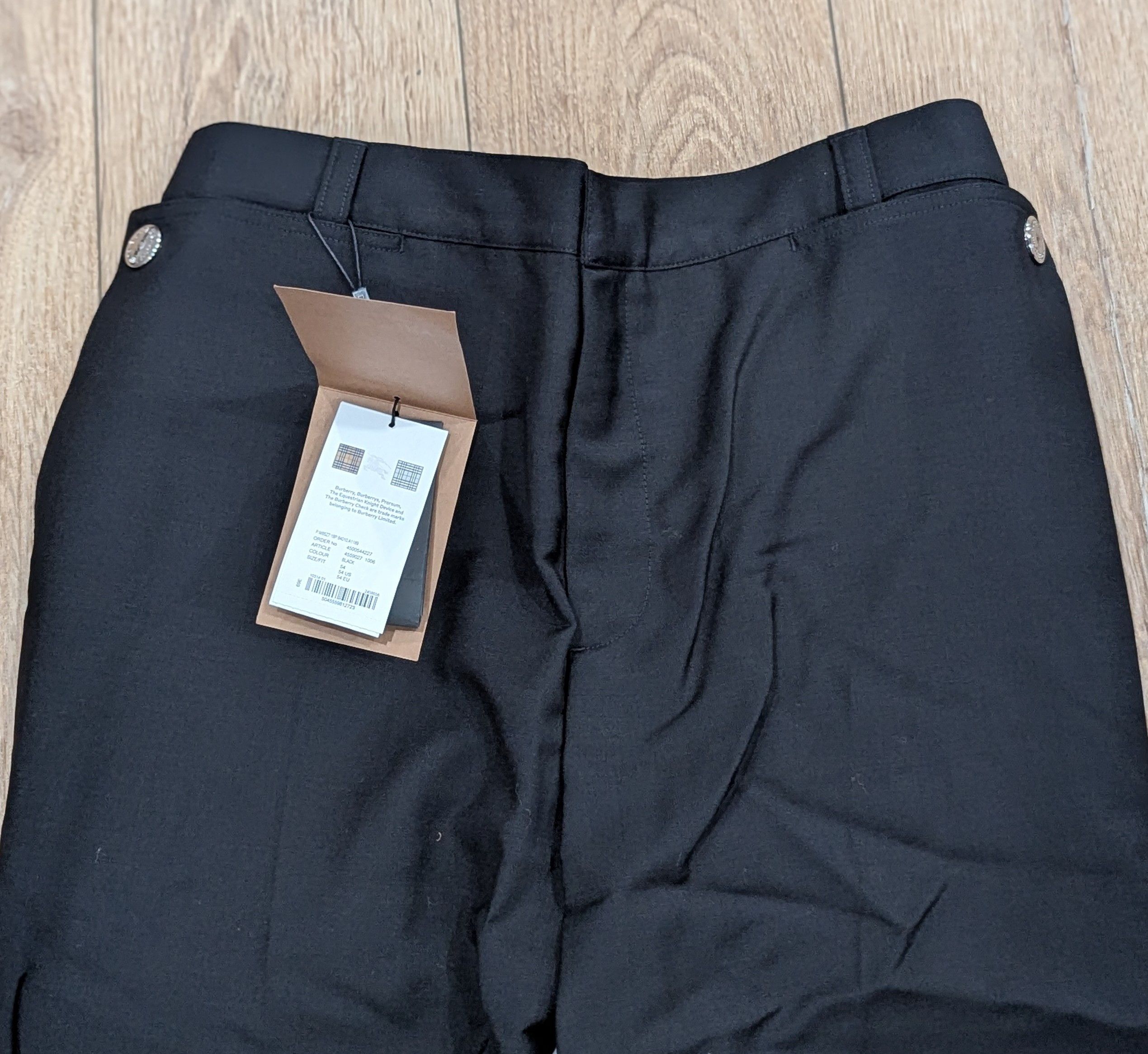 Burberry Burberry Two Tone Mohair/Wool Trousers Pants Black 54 US 38 Size US 38 / EU 54 - 2 Thumbnail