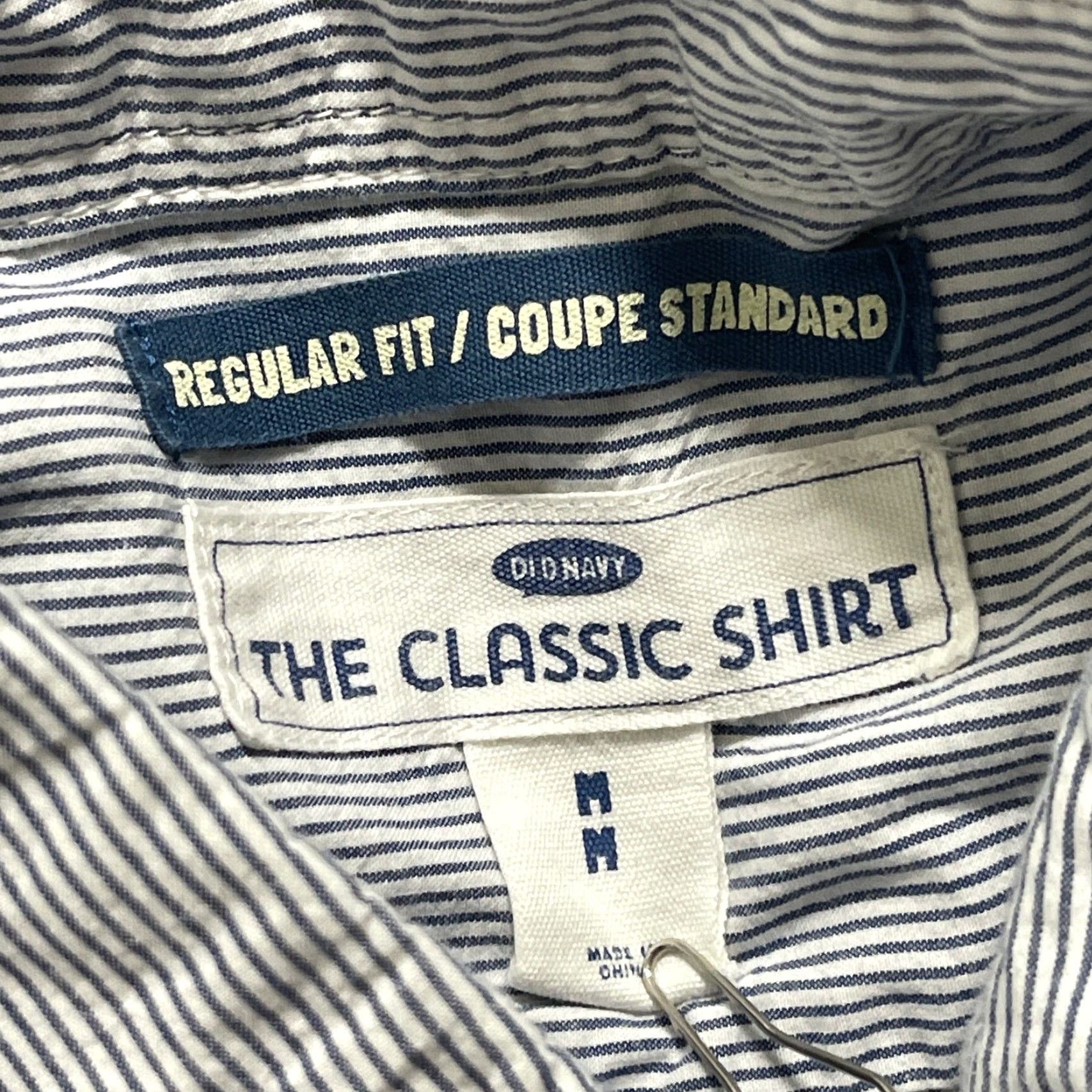 Old Navy Old Navy Shirt Men M Blue White Striped 100% Cotton Long Sleeve Button-Up Casual Preppy Size US M / EU 48-50 / 2 - 5 Thumbnail