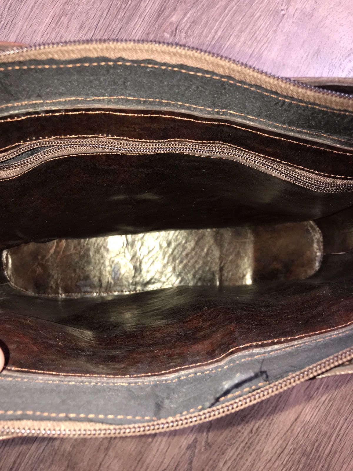 Leather × Vintage Vintage Crocodile Leather Bag Size ONE SIZE - 5 Thumbnail