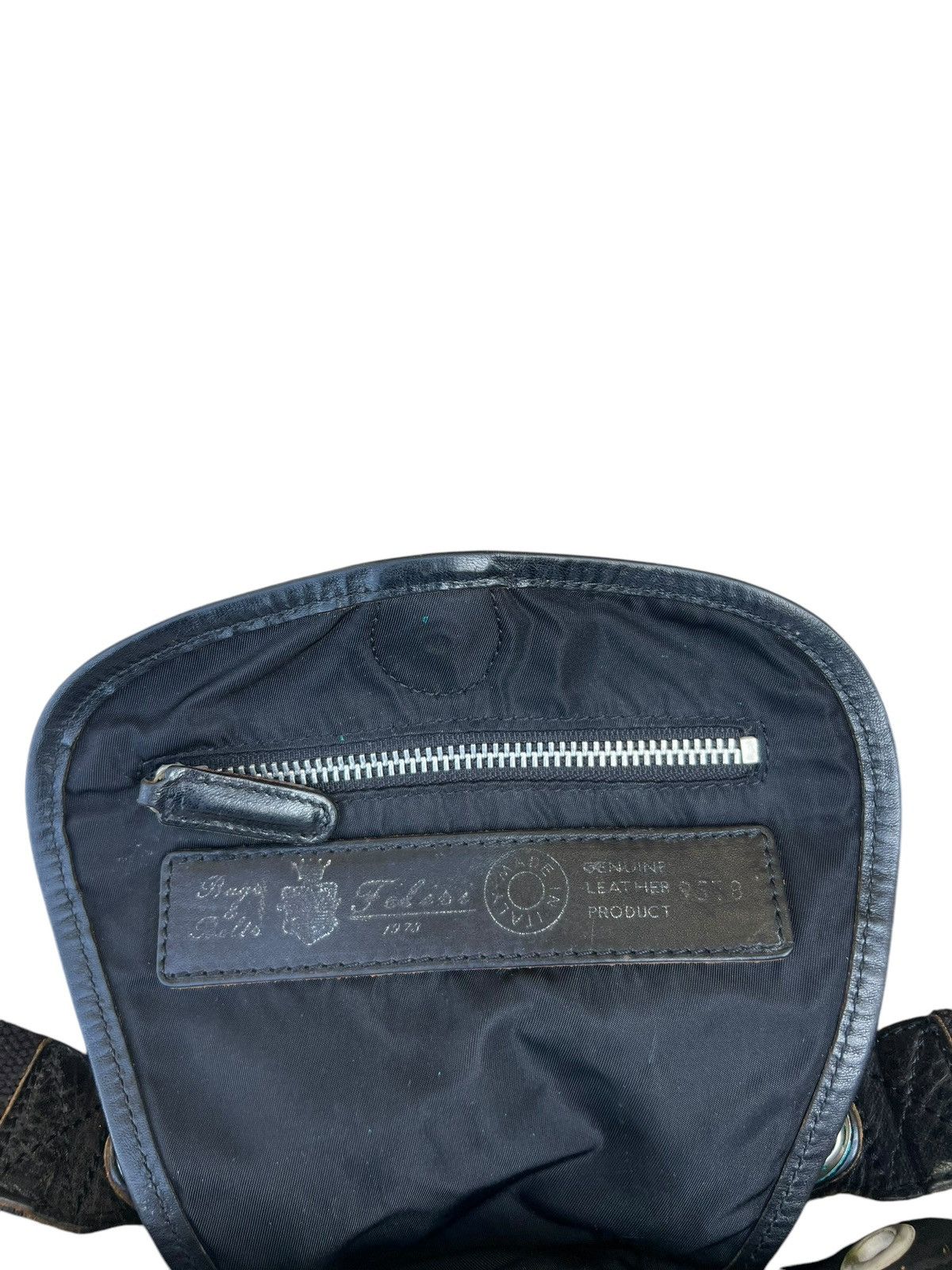 Felisi Vintage Felisi Italy Distress Hybrid Nylon Leather Backpack Size ONE SIZE - 11 Thumbnail