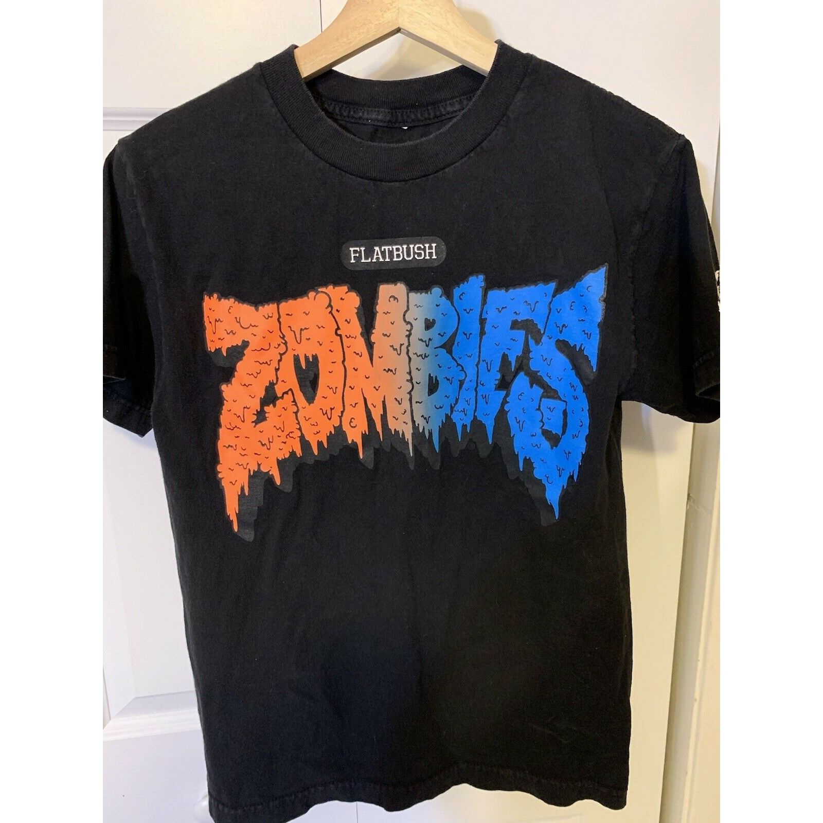 image of Flatbush Zombies Black Orange Blue T Shirt Men’S Size S, Men's