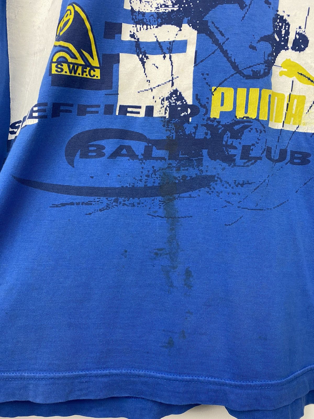 Puma Vintage 90s Sheffield Wednesday Puma T Shirt PSG Milan Y2K Size US XL / EU 56 / 4 - 3 Thumbnail