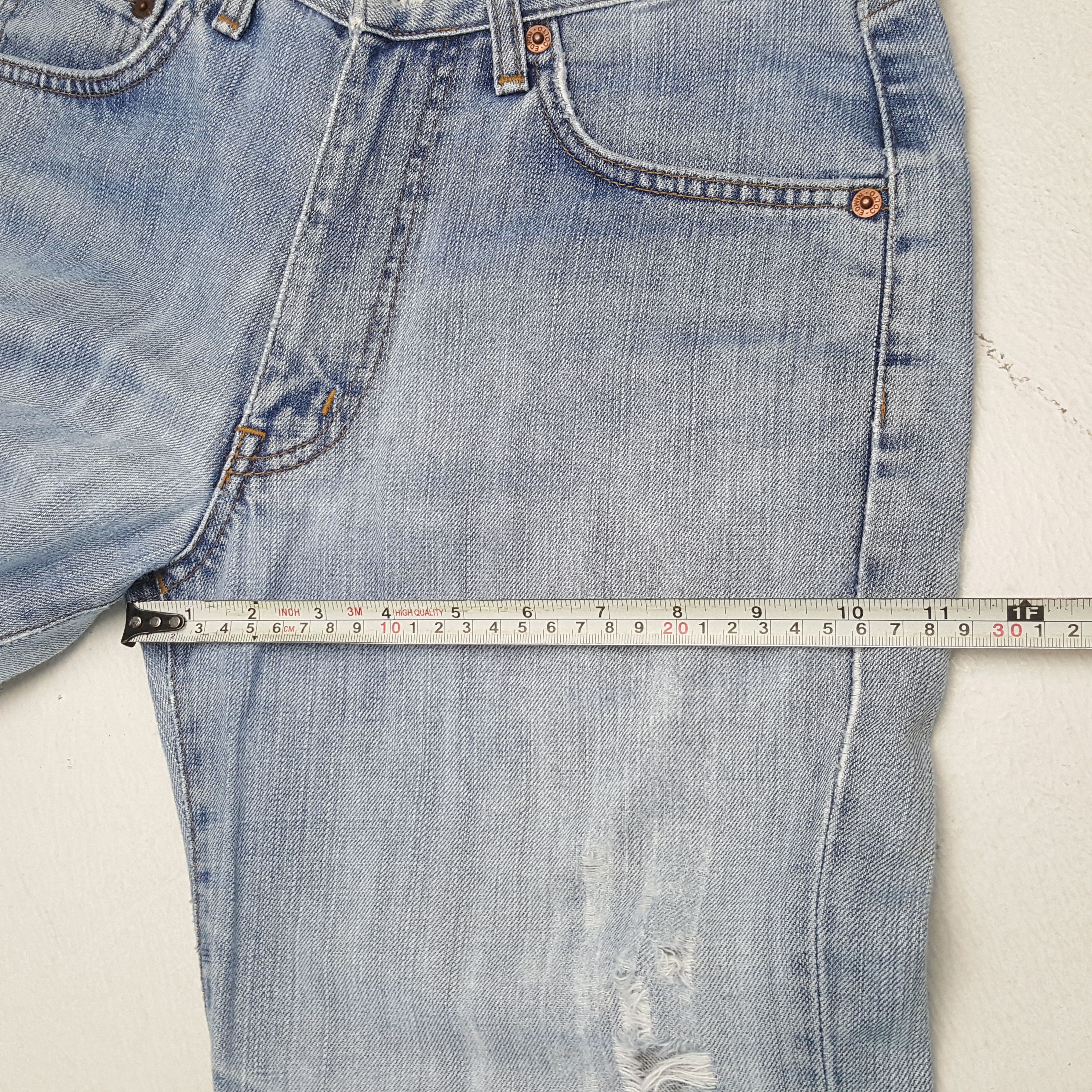 Edwin × Japanese Brand × Vintage EDWIN Streetwear Style Distressed Jean Size US 28 / EU 44 - 9 Thumbnail