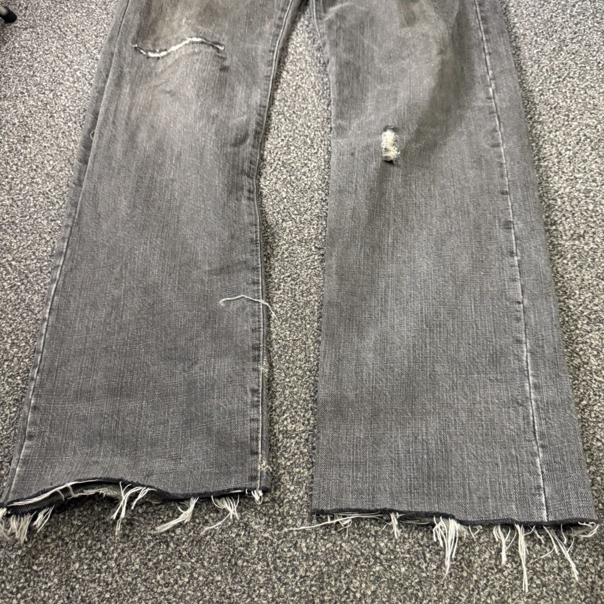 Studio D'Artisan Vintage Crazy Distressed Ripped Osaka Faded Indigo Denim Size US 33 - 5 Thumbnail