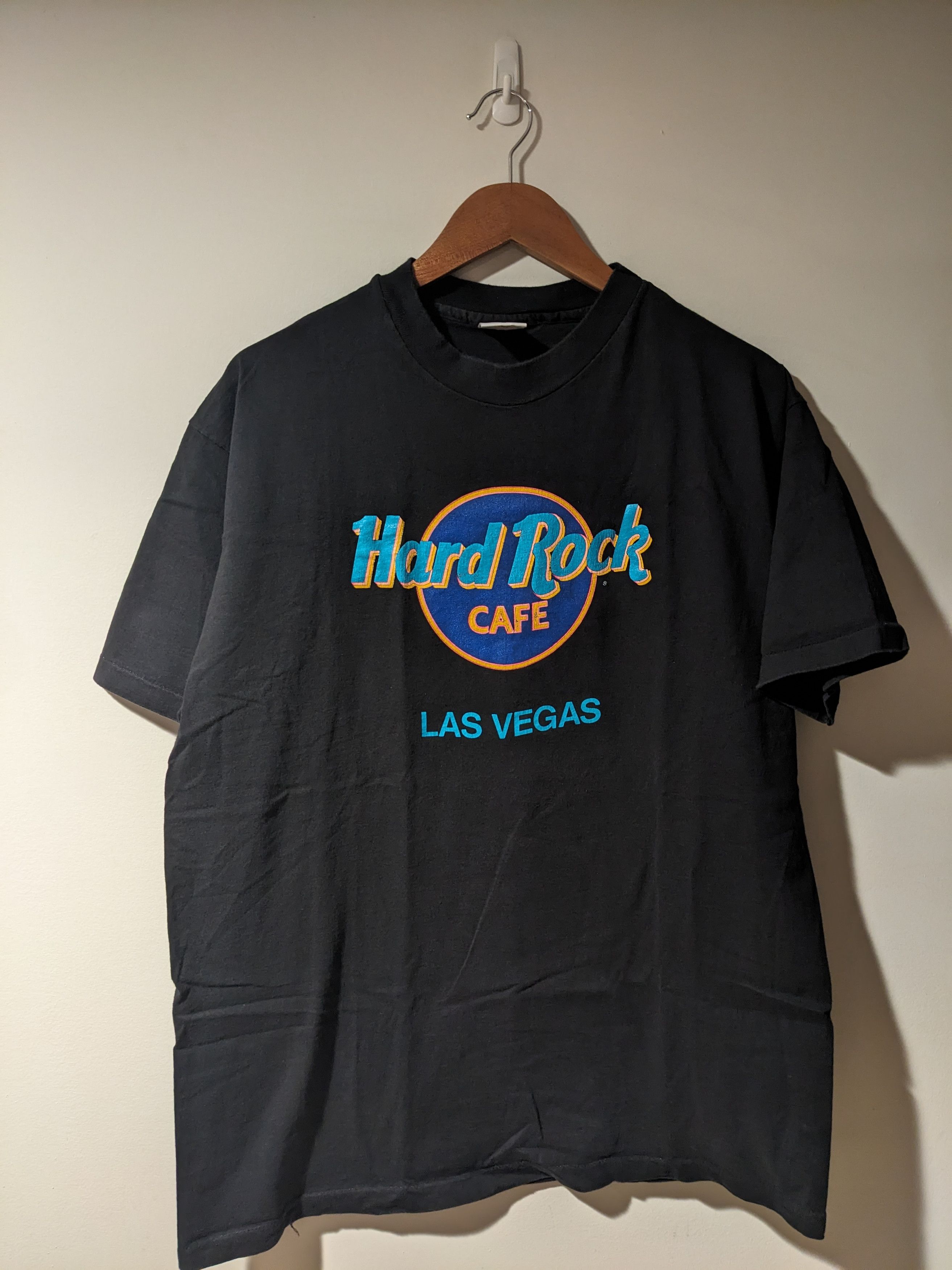 Hard Rock Cafe × Vintage Vintage 90s Hard Rock Cafe Las Vegas Logo X-Large T-Shirt Size US XL / EU 56 / 4 - 1 Thumbnail