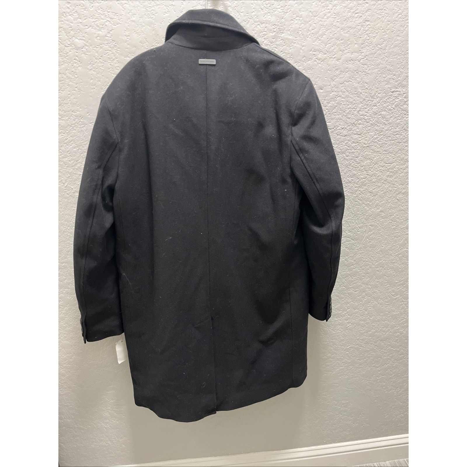 Andrew Marc Andrew Marc NY Men Large Sheffield Wool Coat-Mid Full Black Size US L / EU 52-54 / 3 - 7 Thumbnail