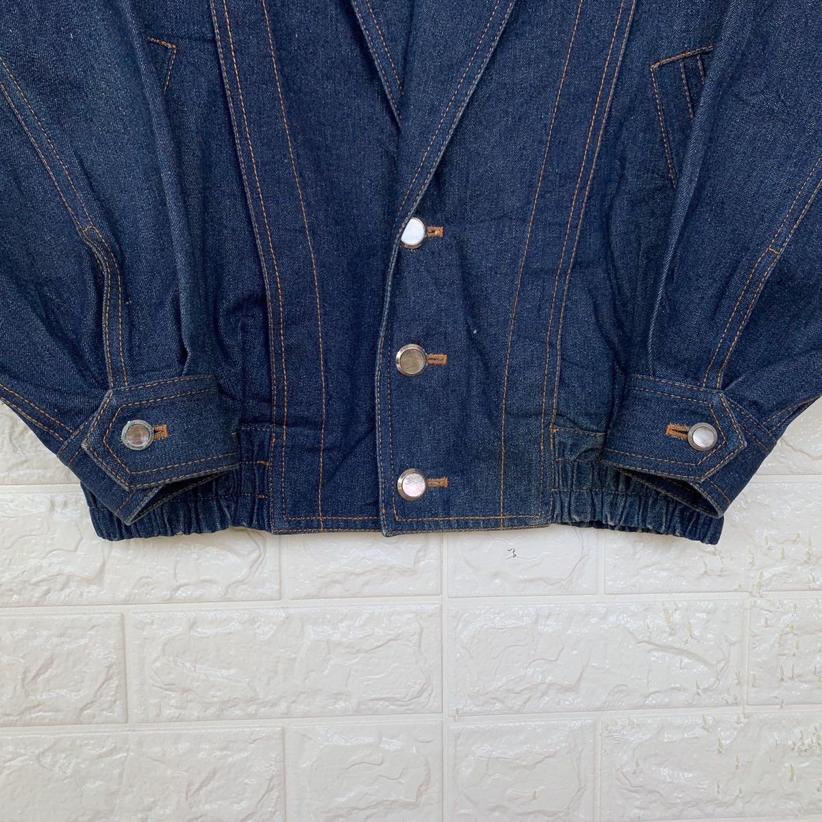 Vintage Vintage Zanobetti Italy Denim Jacket Embroidered Logo Size US L / EU 52-54 / 3 - 8 Thumbnail