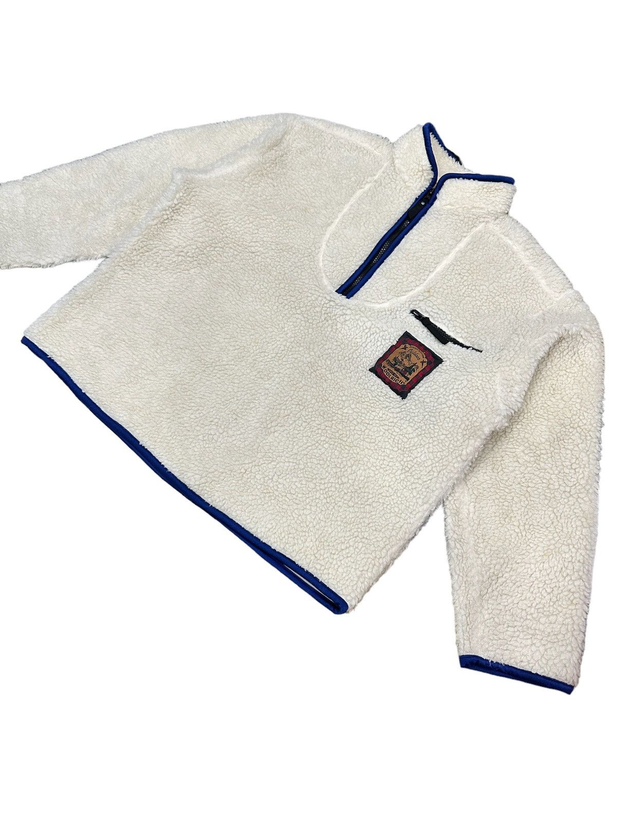 Patagonia × Woolrich Woolen Mills Rare Vintage WOOLRICH Retro Deep Pile Sherpa Fleece Size US L / EU 52-54 / 3 - 3 Thumbnail