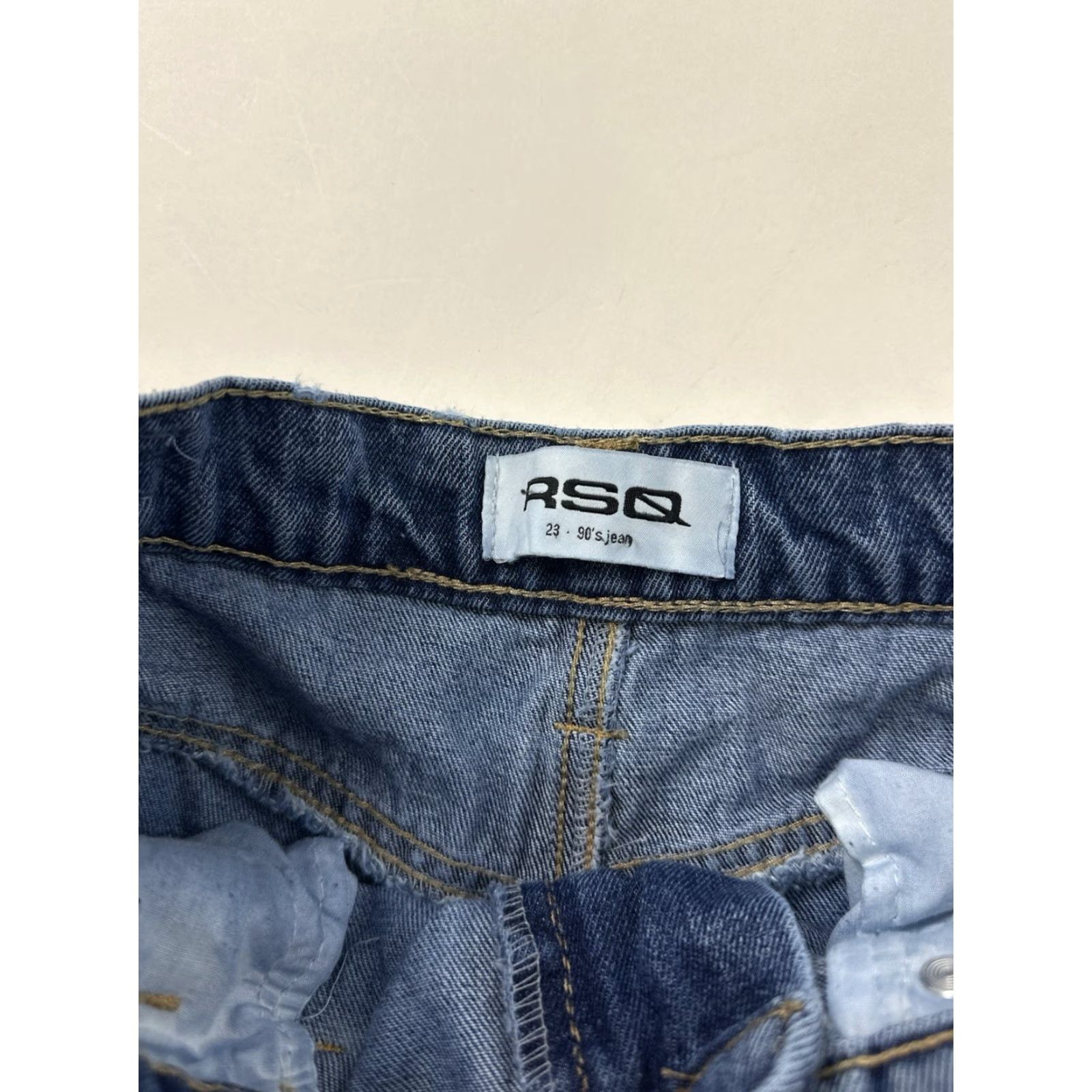 Rsq VINTAGE RSQ Jeans Women’s 23 Blue Distressed 90s Jeans RSQ Straight Womens Size 40" / US 18 - 3 Thumbnail