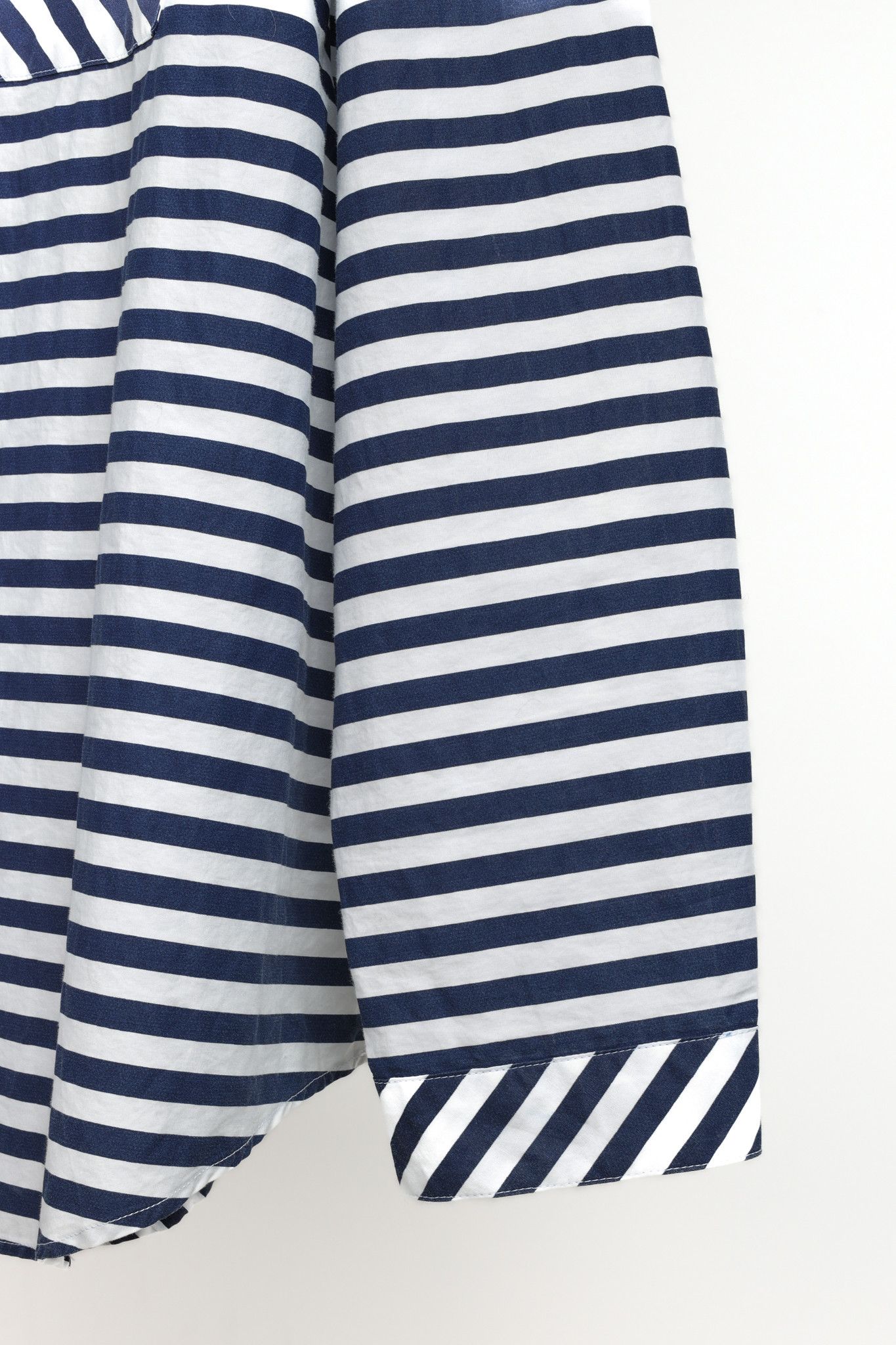 Sunnei Sunnei White Blue Striped Cotton Button Up Shirt Size US L / EU 52-54 / 3 - 6 Thumbnail