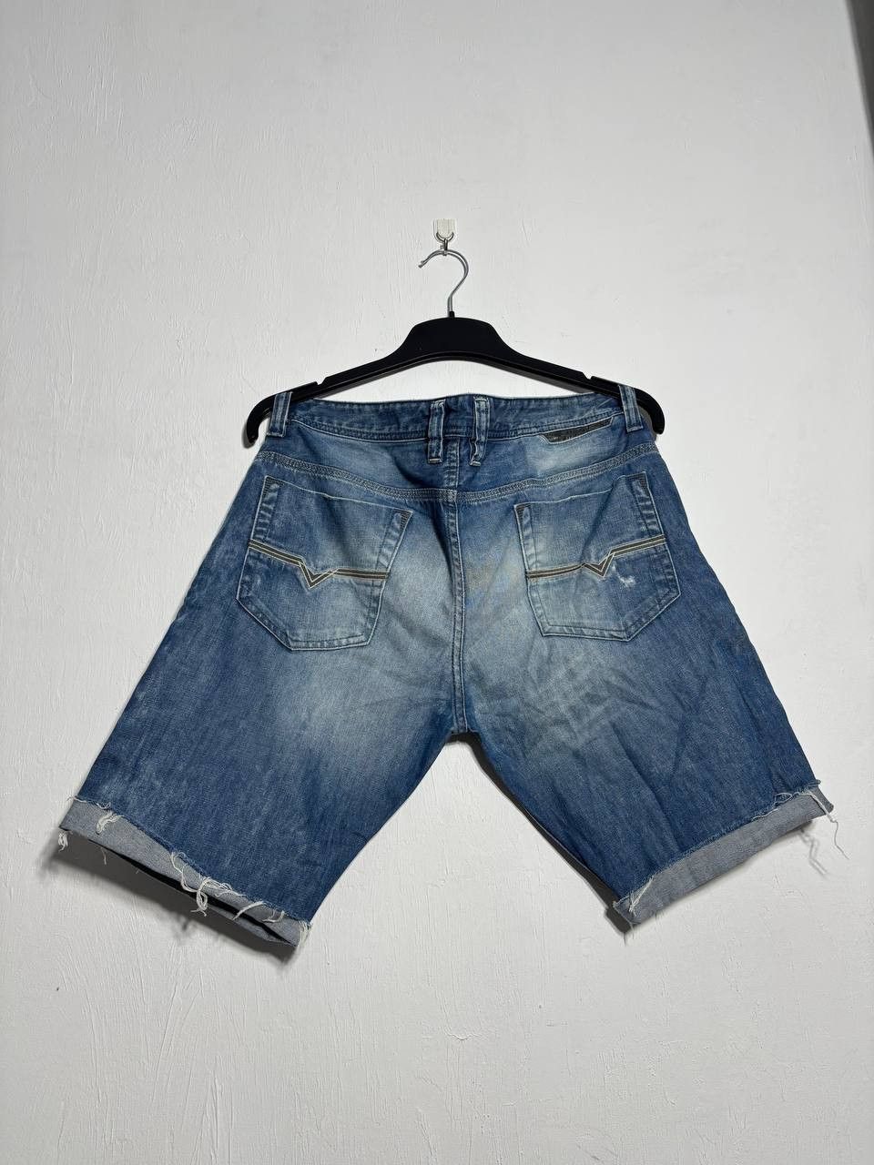 Diesel VTG Diesel Distressed Y2K Crazy Crop Denim Shorts Size US 32 / EU 48 - 5 Thumbnail