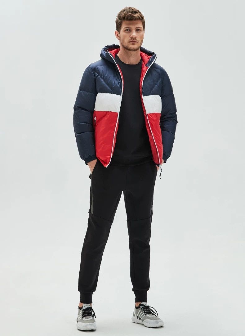 Nautica Nautica Men's Hooded Down Jacket Size US L / EU 52-54 / 3 - 1 Thumbnail