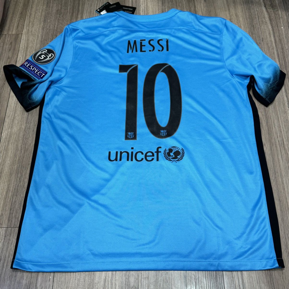 Nike Barcelona 15/16 away shirt #10 Messi (bnwt) Size US XL / EU 56 / 4 - 2 Thumbnail