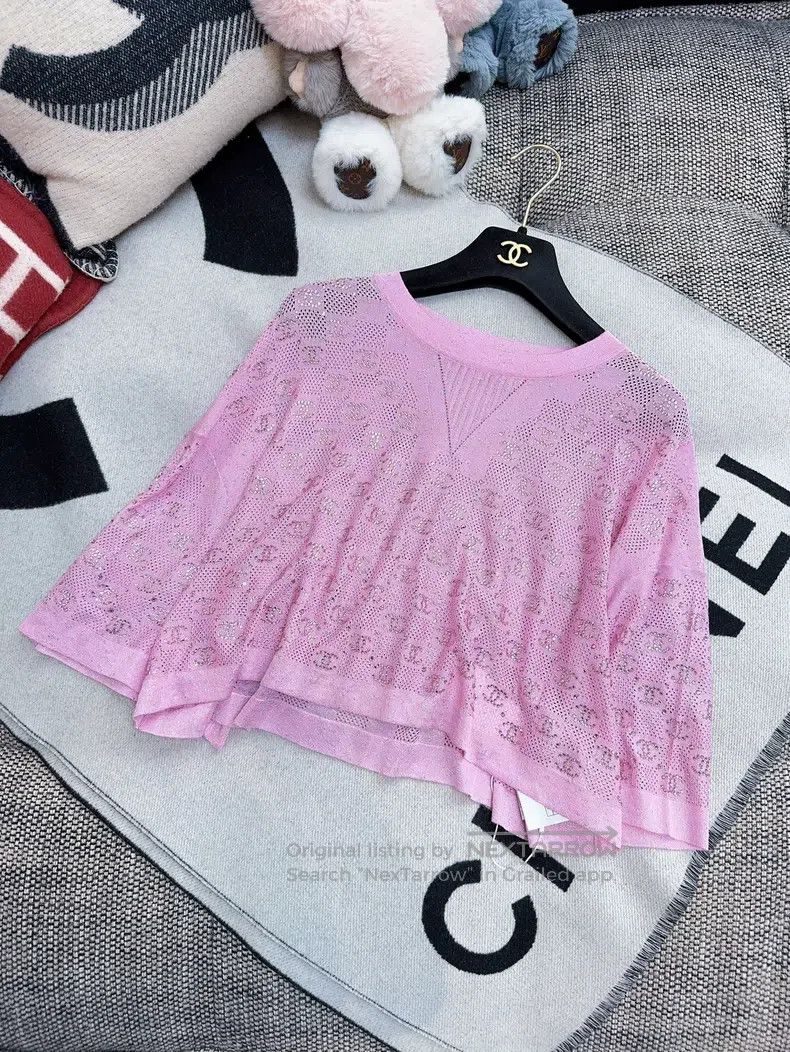 Chanel Chanel 23P Spring and Summer Preview Pink Full Diamond Log Size XS / US 0-2 / IT 36-38 - 7 Thumbnail