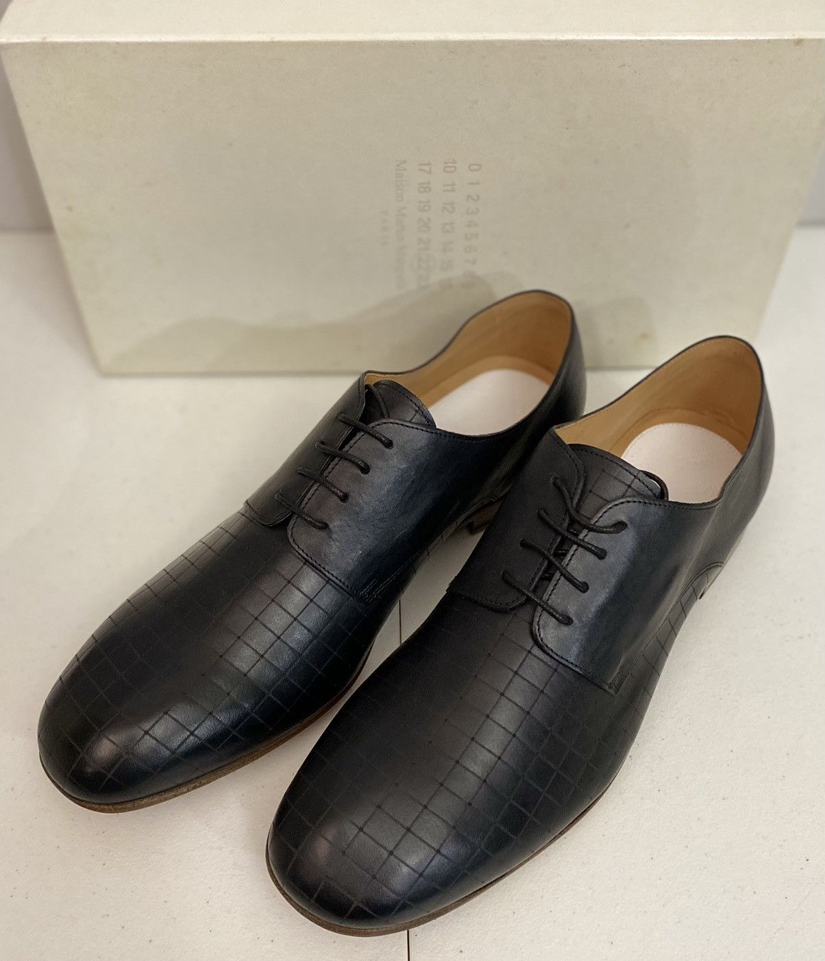 Maison Margiela Maison Margiela 22 🇮🇹 Black Veg Tan Laser Matrix Derby 11 New Size US 11 / EU 44 - 11 Thumbnail