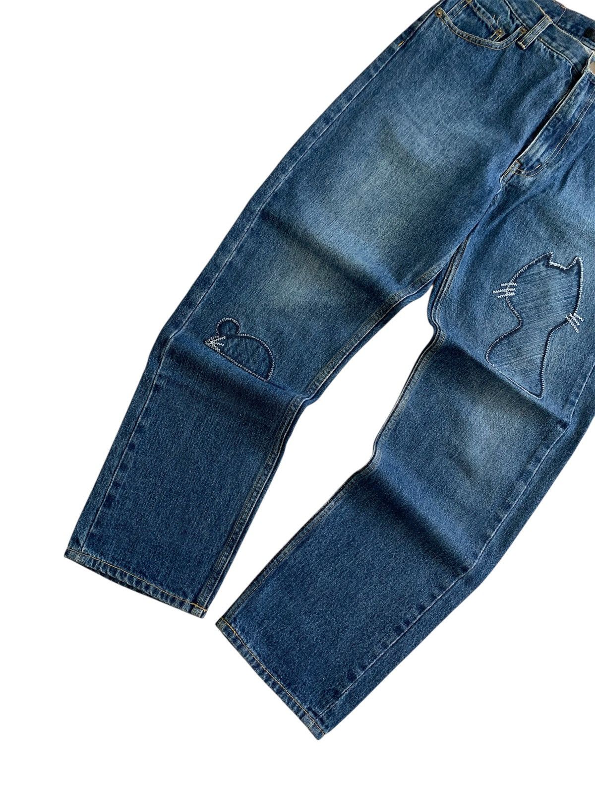 Issey Miyake Ne-Net Issey Miyake Embroidery Jeans Size US 30 / EU 46 - 2 Thumbnail