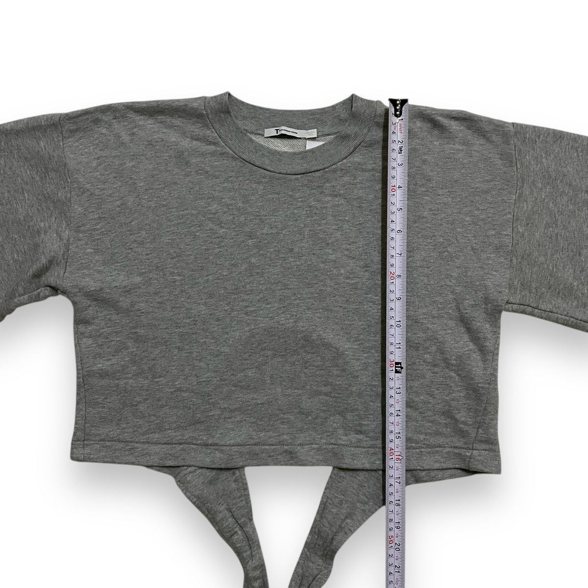 Alexander Wang T Alexander Wang tie back Gray Wide Long Sleeve Crew Neck Size M / US 6-8 / IT 42-44 - 14 Thumbnail