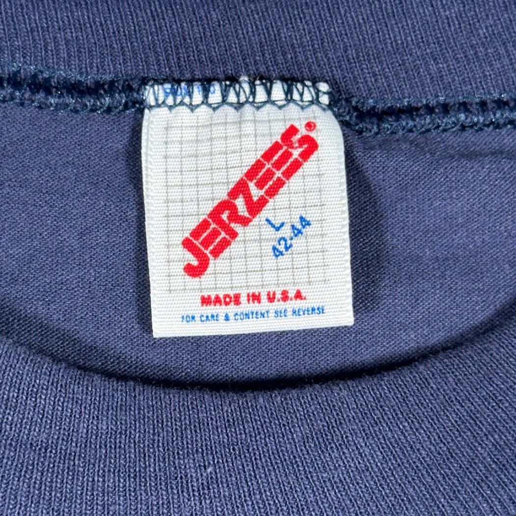 Jerzees VINTAGE Union Shirt Adult LARGE Blue Engineers Local 20 AFI CIO USA Made 80s Shirt Size US M / EU 48-50 / 2 - 5 Thumbnail