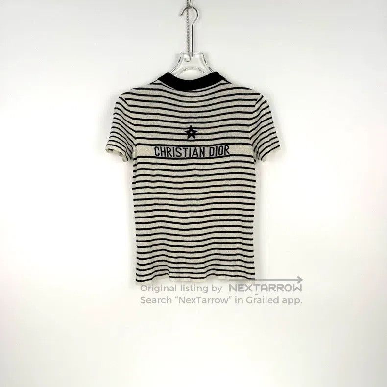 Dior Dior Dark blue and white striped five-pointed star logo sh Size M / US 6-8 / IT 42-44 - 4 Thumbnail