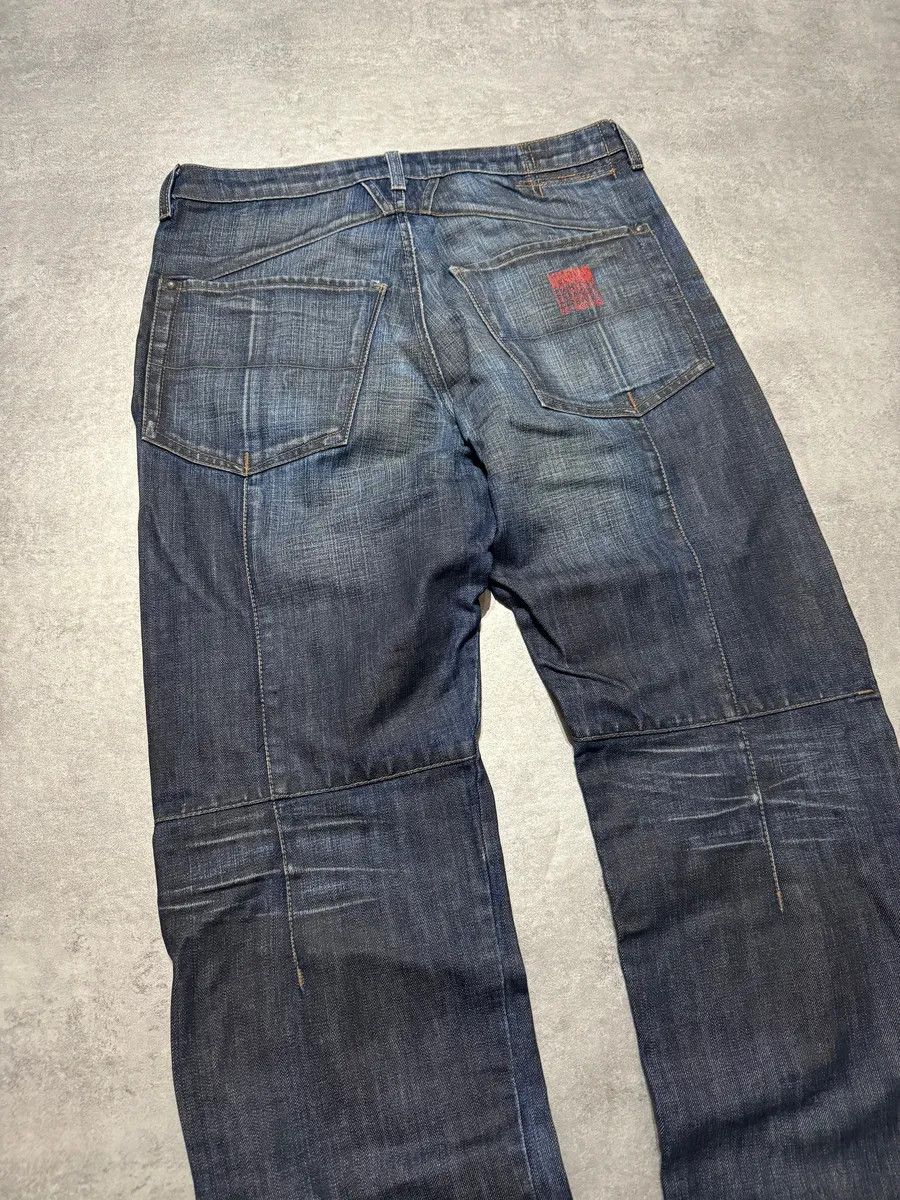 Marithe + Francois Girbaud 2000s Marithé + François Girbaud Navy Faded Rebel Denim Jeans Size US 32 / EU 48 - 8 Thumbnail
