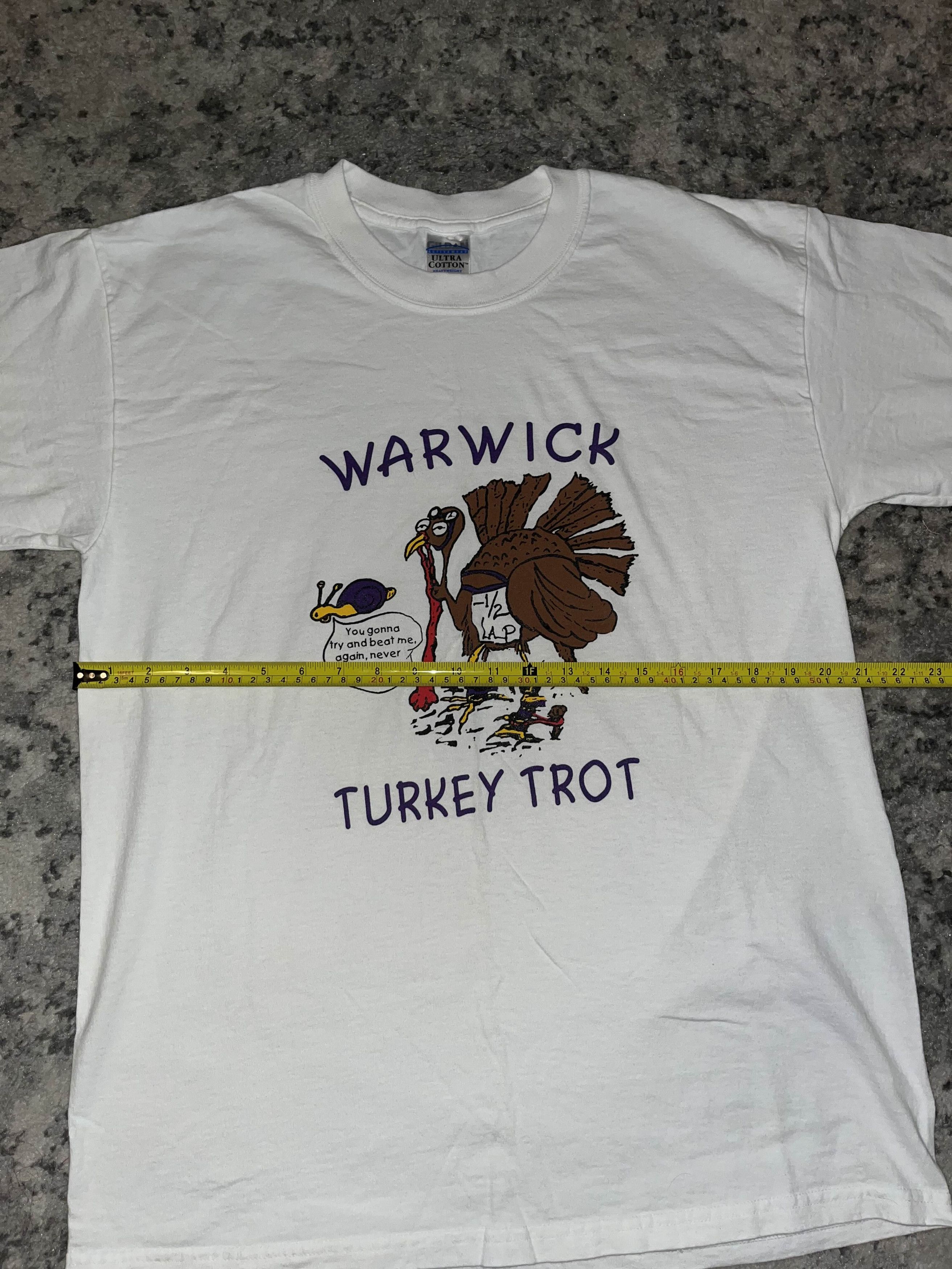 Vintage Vintage 90s Warwick Turkey Trot Race Shirt Size US L / EU 52-54 / 3 - 5 Thumbnail