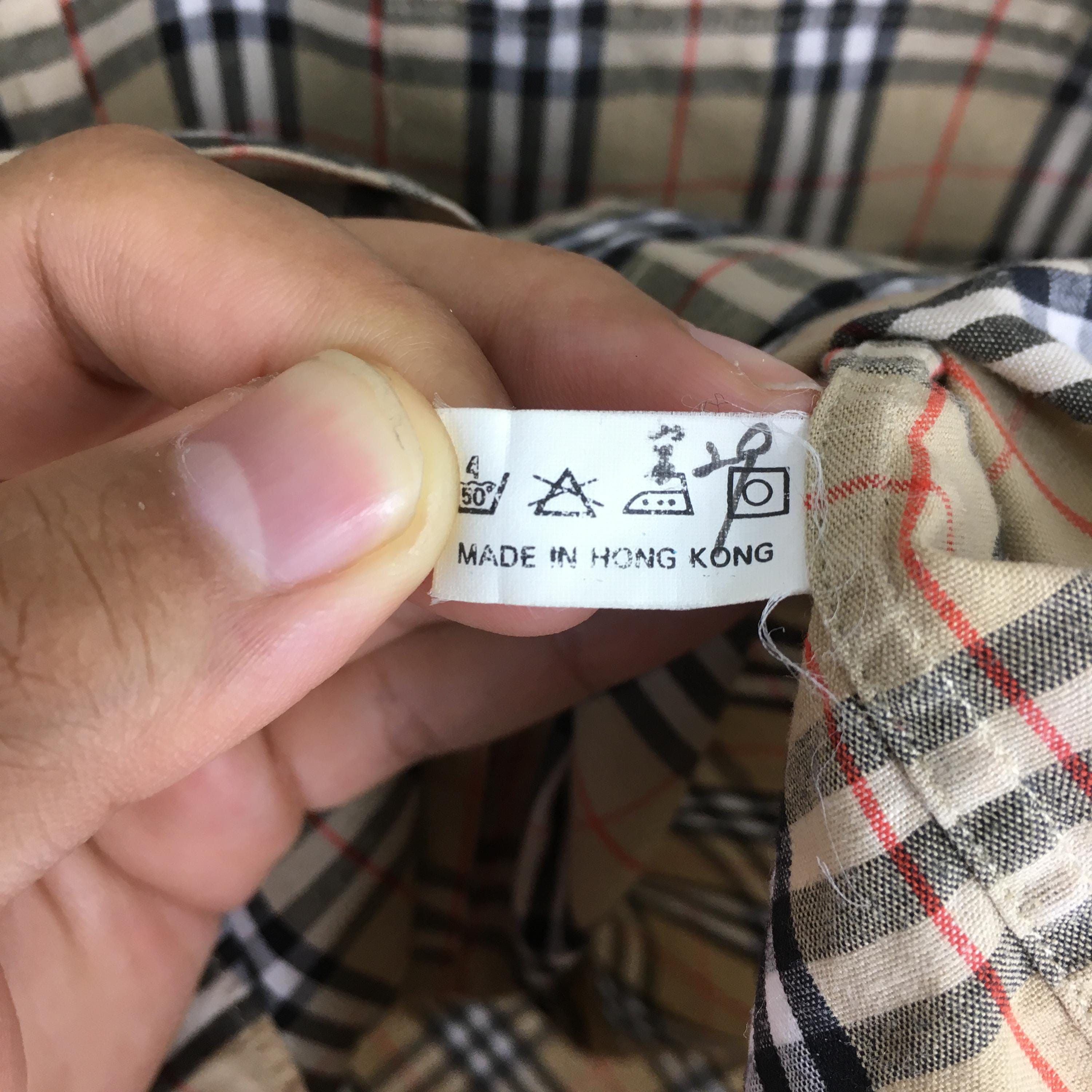 Burberry × Burberry Prorsum Vintage Burberrys Nova Check Brown Oxfords Shirt Small Size US S / EU 44-46 / 1 - 6 Thumbnail