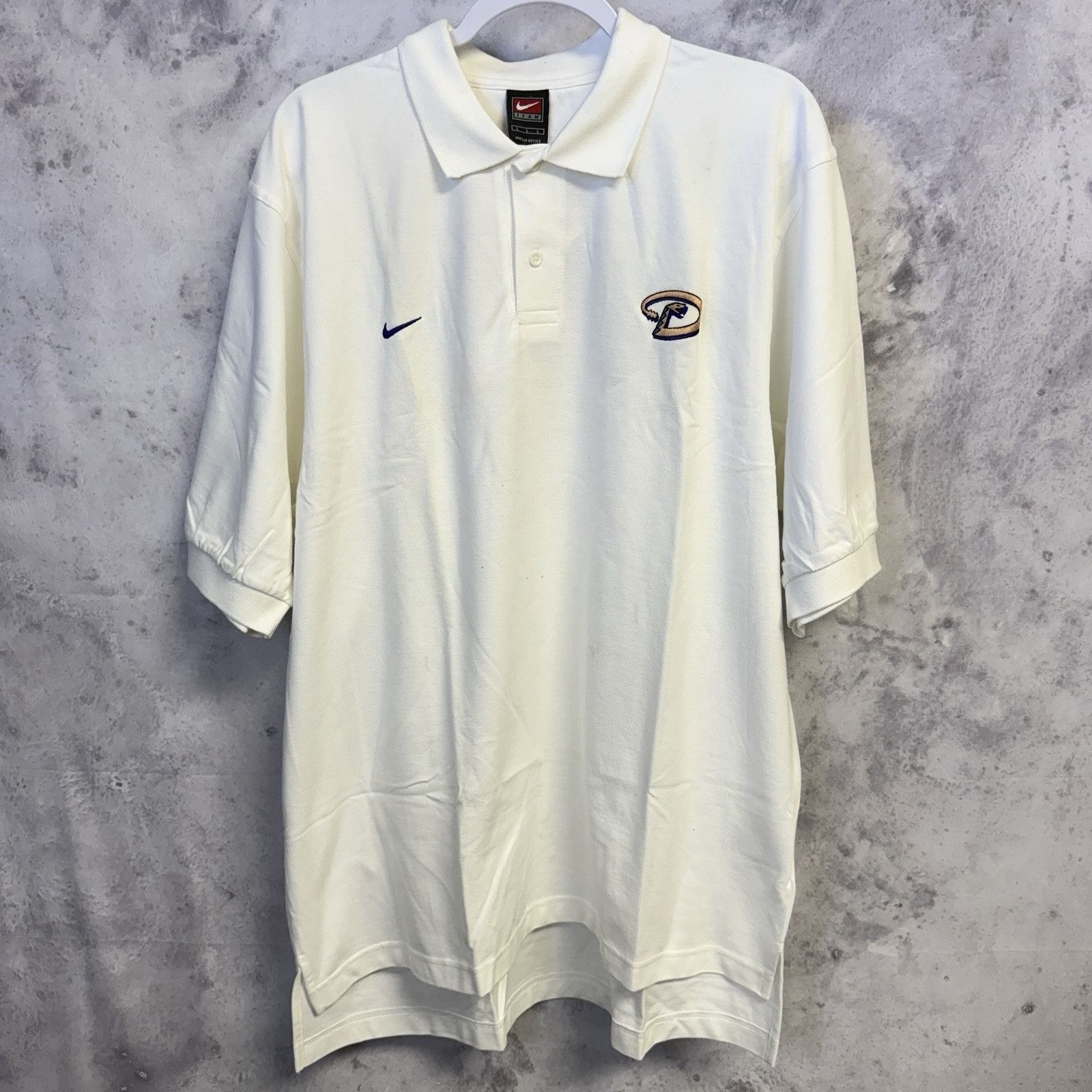 MLB Vintage Nike Arizona Diamondbacks Polo Shirt Mens Large Whit Size US L / EU 52-54 / 3 - 2 Thumbnail