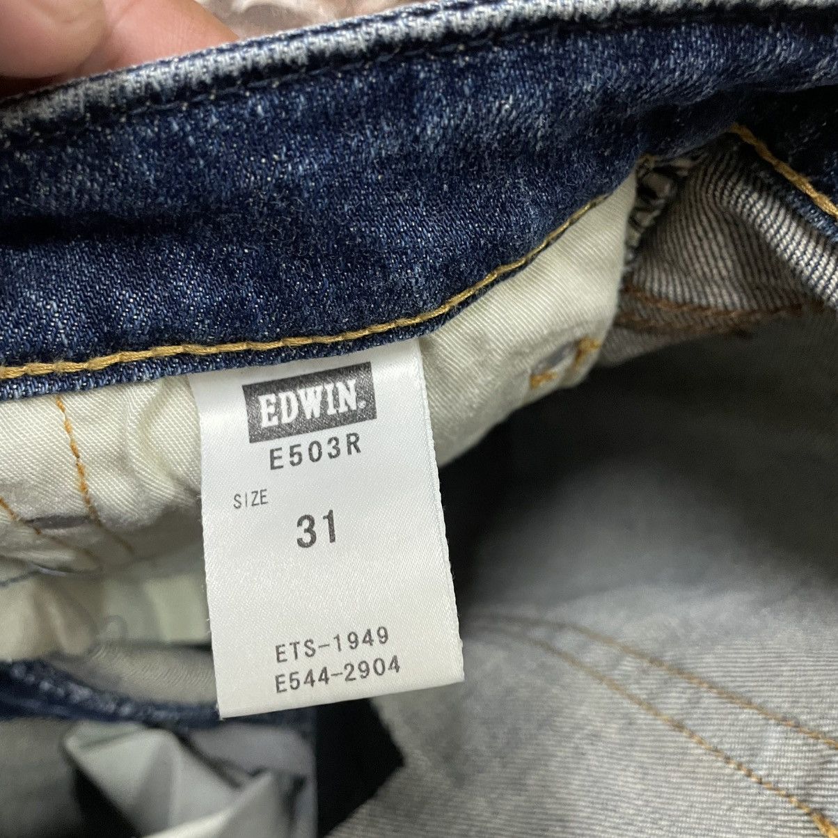Edwin 🔥Vintage Edwin E503 Washed Ripped Distress Denim Jeans Size US 32 / EU 48 - 16 Thumbnail