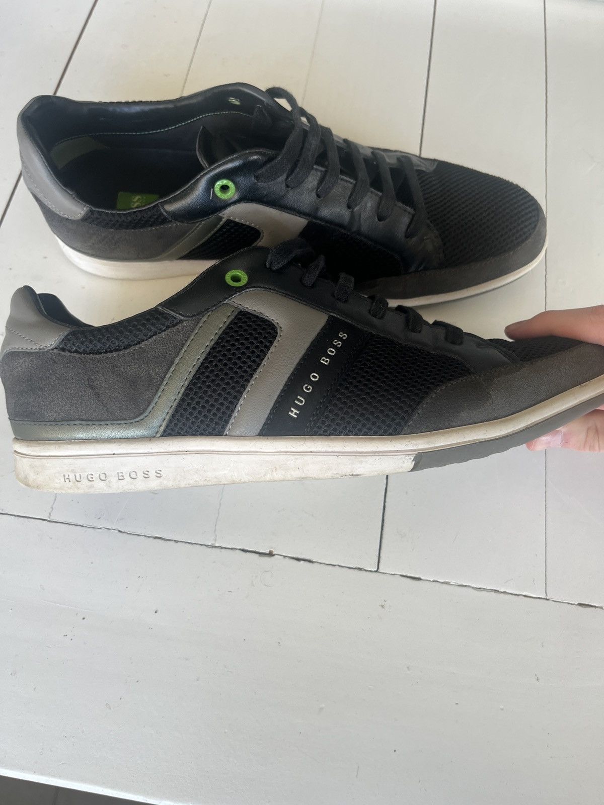 Hugo Boss Hugo Boss Leather Sneakers Size US 11.5 / EU 44-45 - 2 Thumbnail