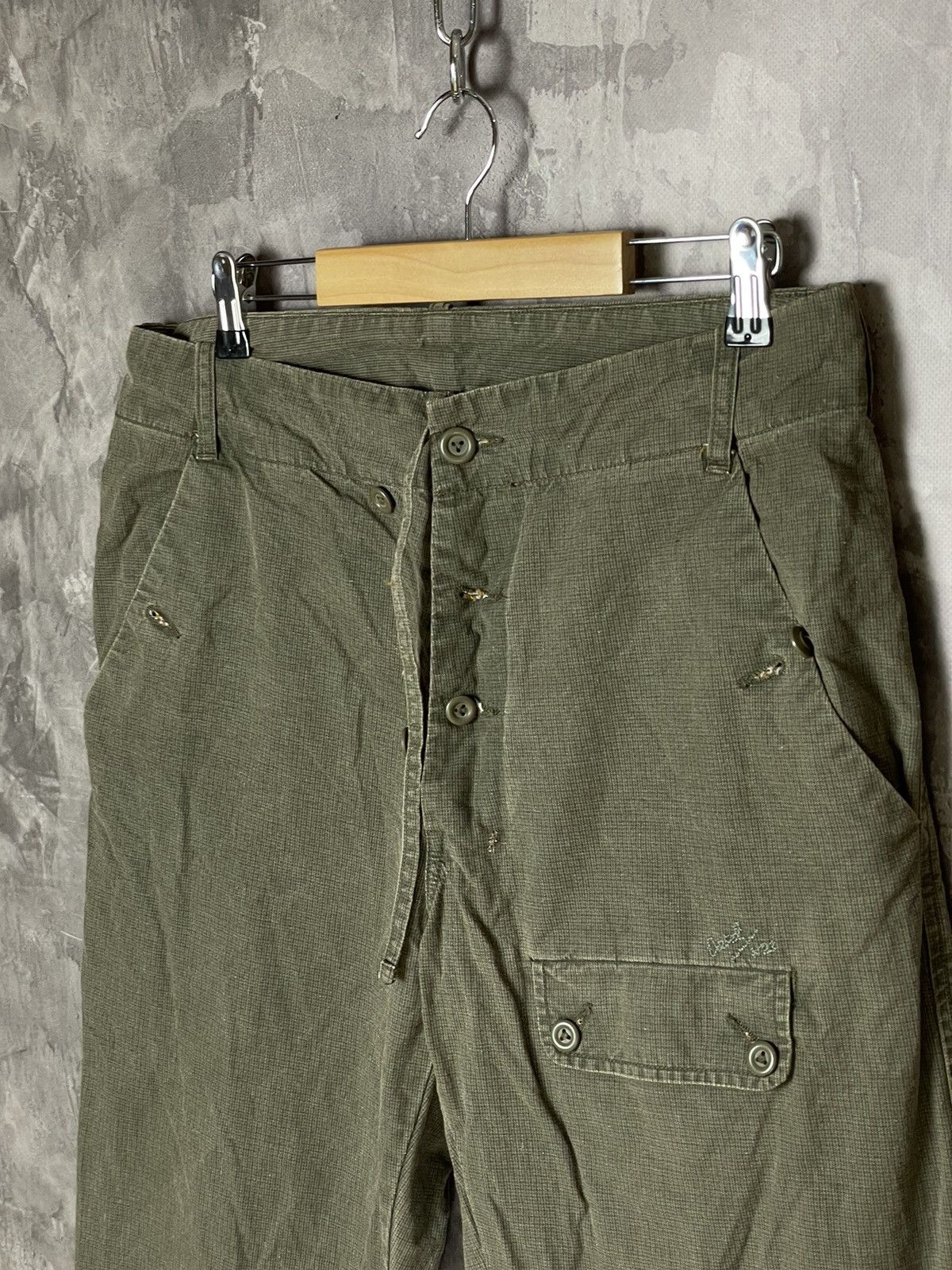 Diesel × Japanese Brand × Vintage VINTAGE Y2K DISTRESSED AVANT-GARDE DIESEL CARGO DENIM PANTS Size US 31 - 6 Thumbnail