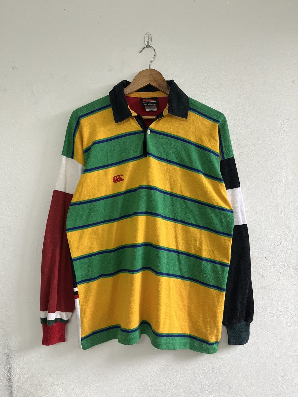 Vintage Canterbury Multi colour Ugly Polo Rugby