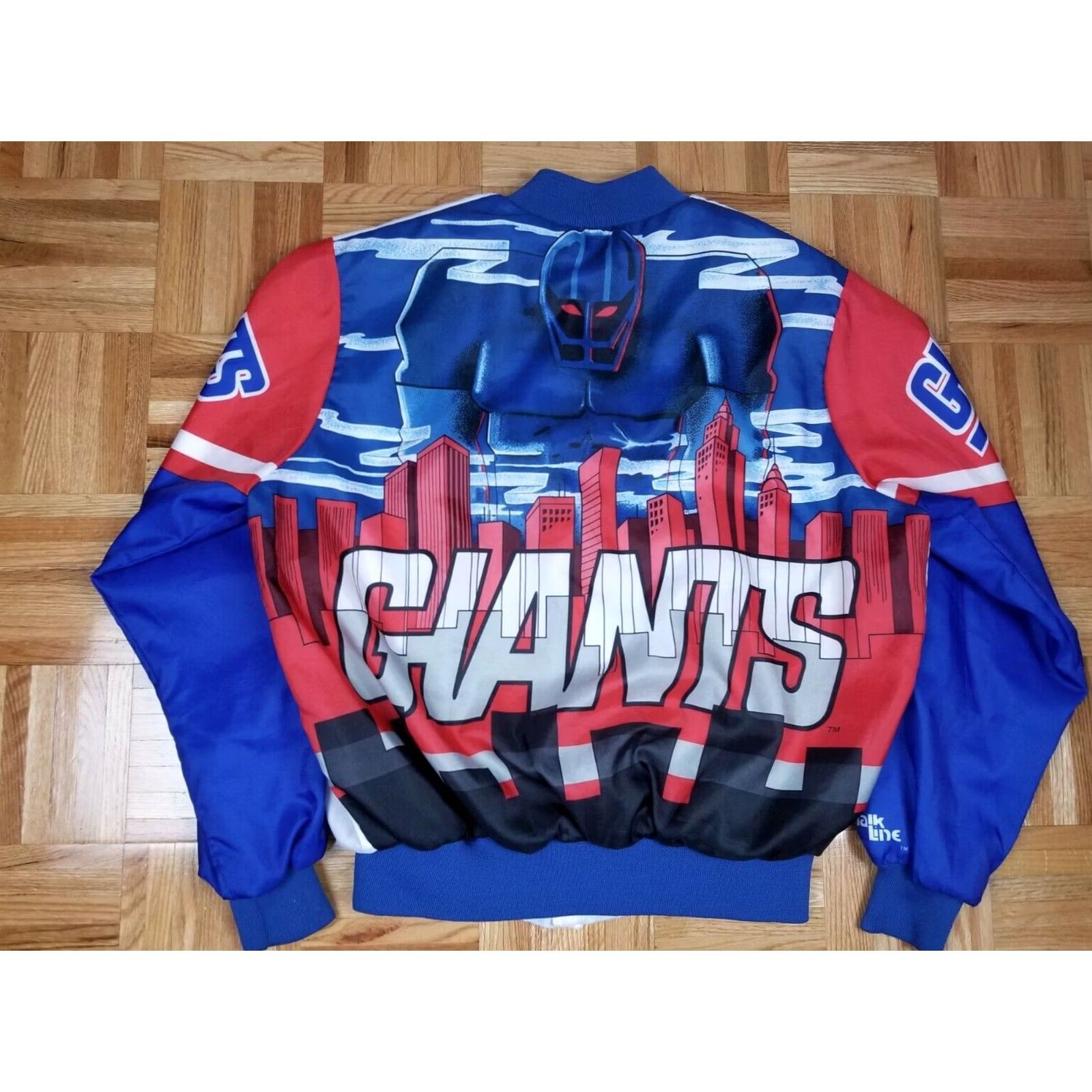 Chalk Line VINTAGE CHALKLINE NEW YORK GIANTS NFL ALL OVER PRINT JACKET SZ LARGE BMX? Size US L / EU 52-54 / 3 - 2 Thumbnail