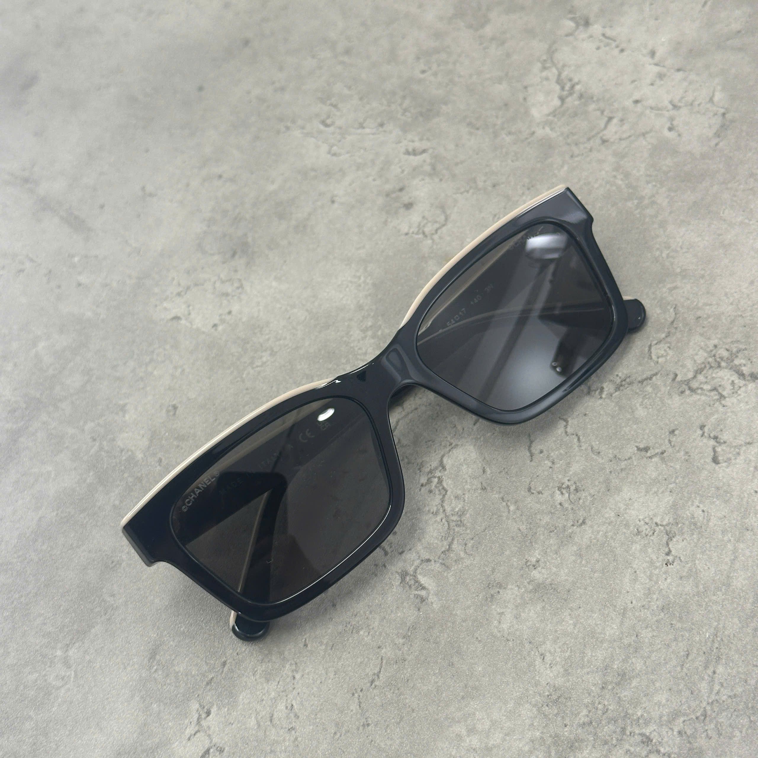 Chanel CHANEL 0CH5417 C534/3 Sunglasses BLACK/BEIGE Size ONE SIZE - 4 Thumbnail
