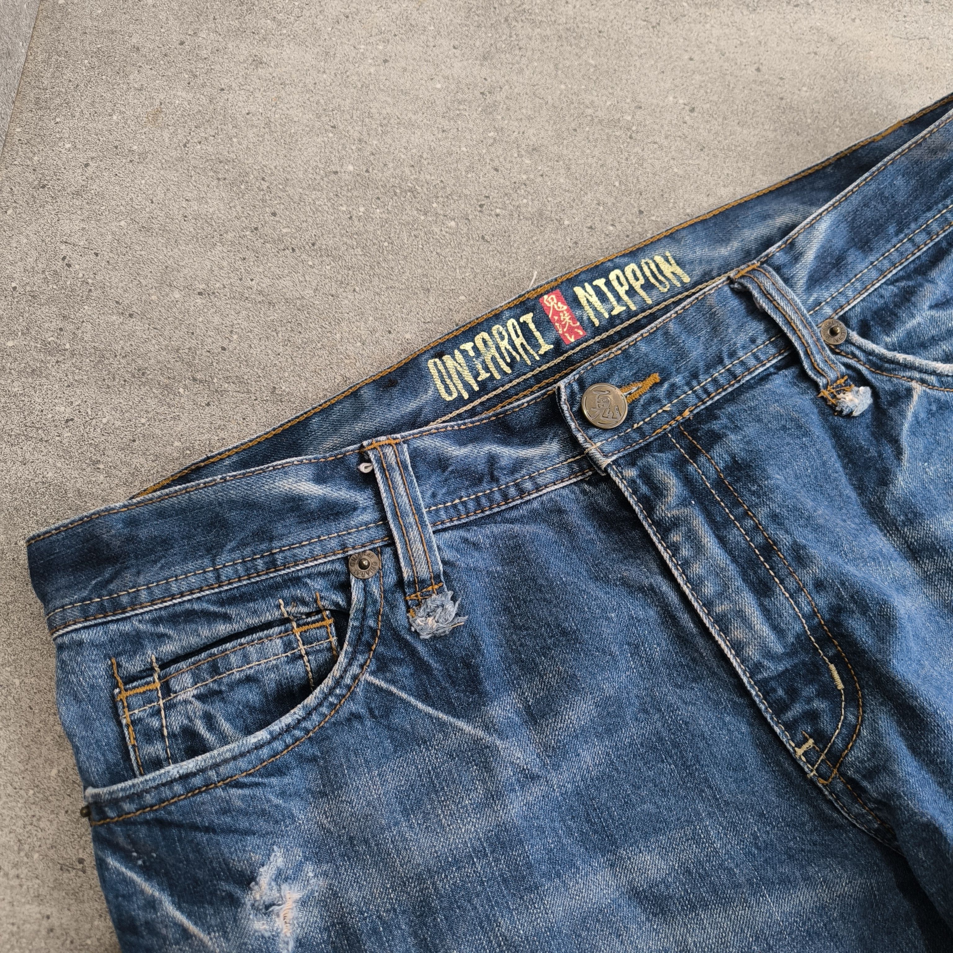 Japanese Brand Vintage sukajan oniarai nippon jeans Size US 36 / EU 52 - 6 Thumbnail