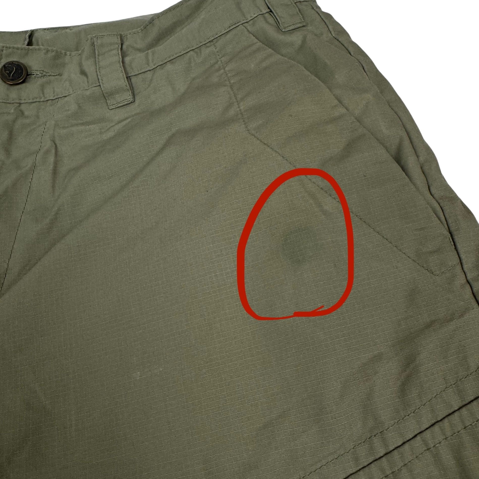 Fjallraven Fjallraven Ruaha Men's Olive Comfort Fit Mid Waist Shorts 32 Size US 32 / EU 48 - 6 Thumbnail