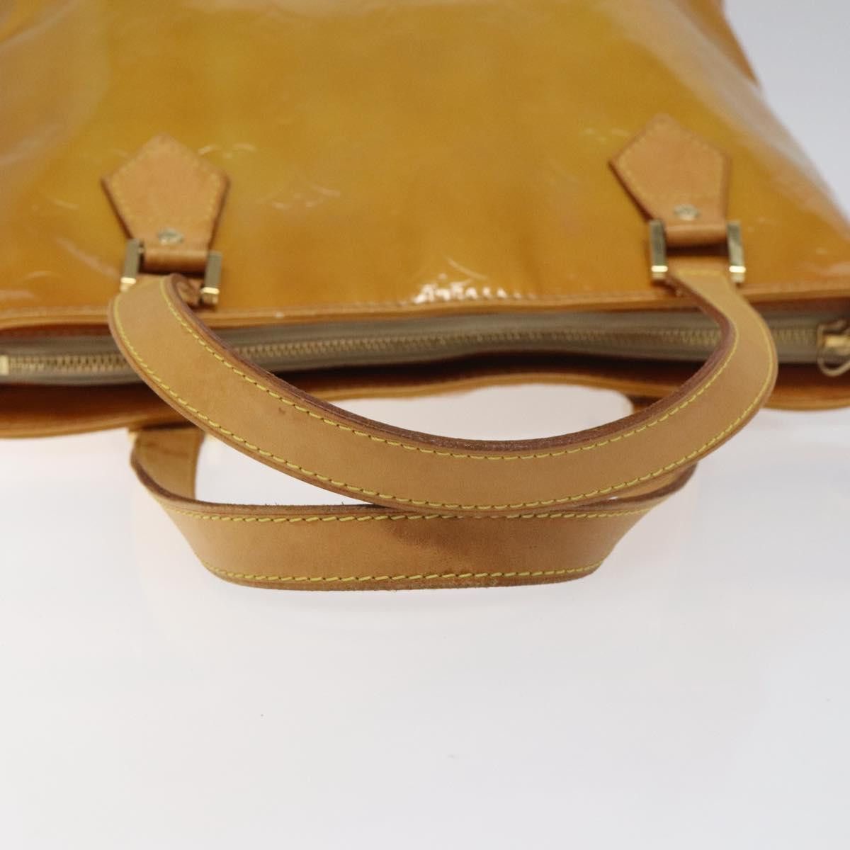 Louis Vuitton LOUIS VUITTON Monogram Vernis Houston Hand Bag Beige M91004 Size ONE SIZE - 7 Thumbnail