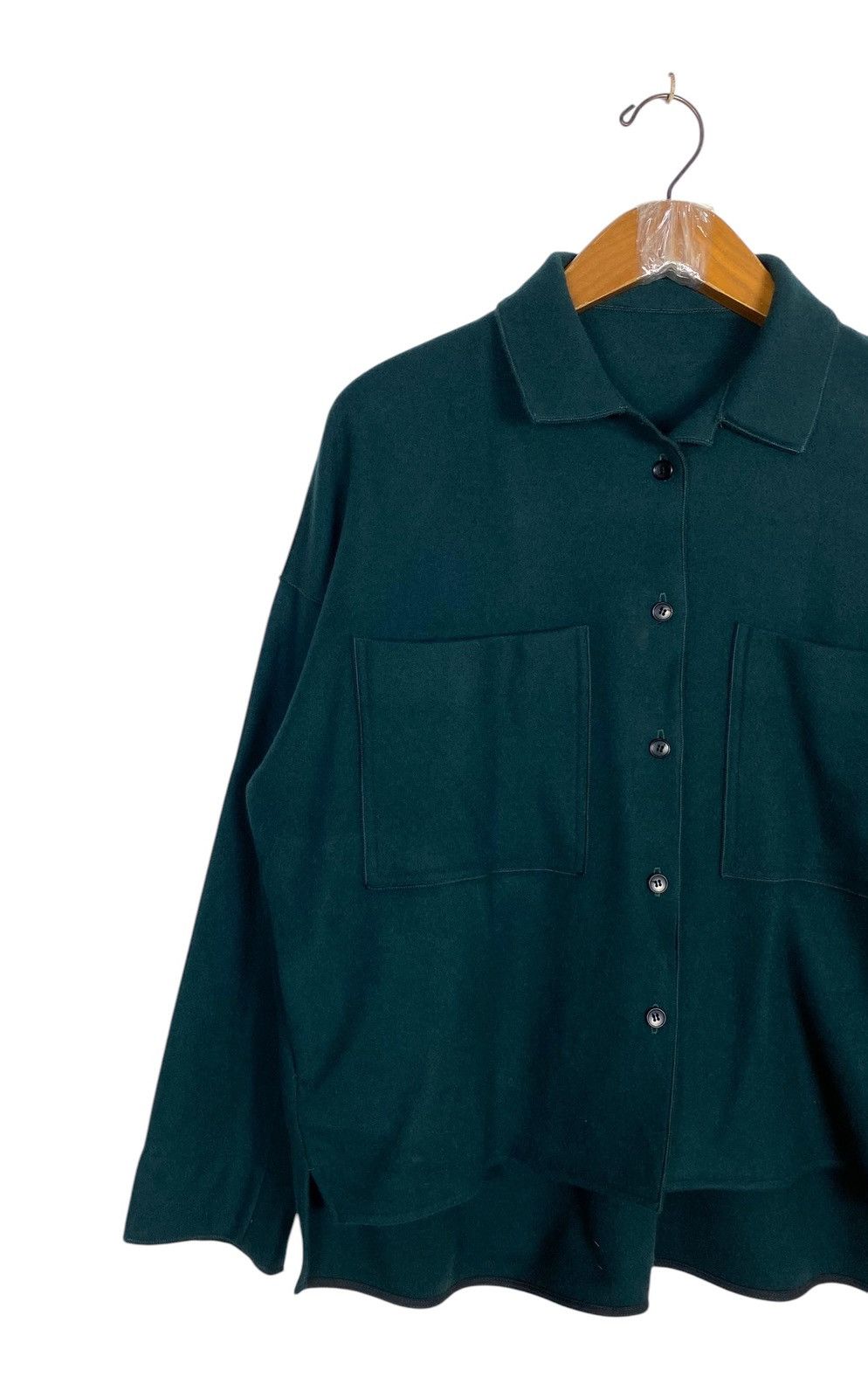 Japanese Brand Rare‼️ Gabardine K.T Button Up Shirt Made in Japan Size US L / EU 52-54 / 3 - 2 Thumbnail
