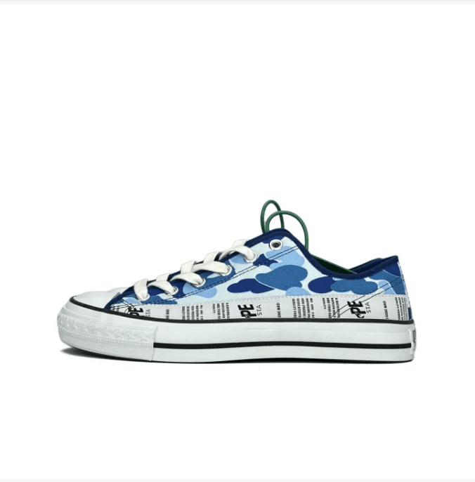 Bape A Bathing Ape ABC Camo Canvas Sneaker Blue Size US 8 / EU 41 - 1 Thumbnail