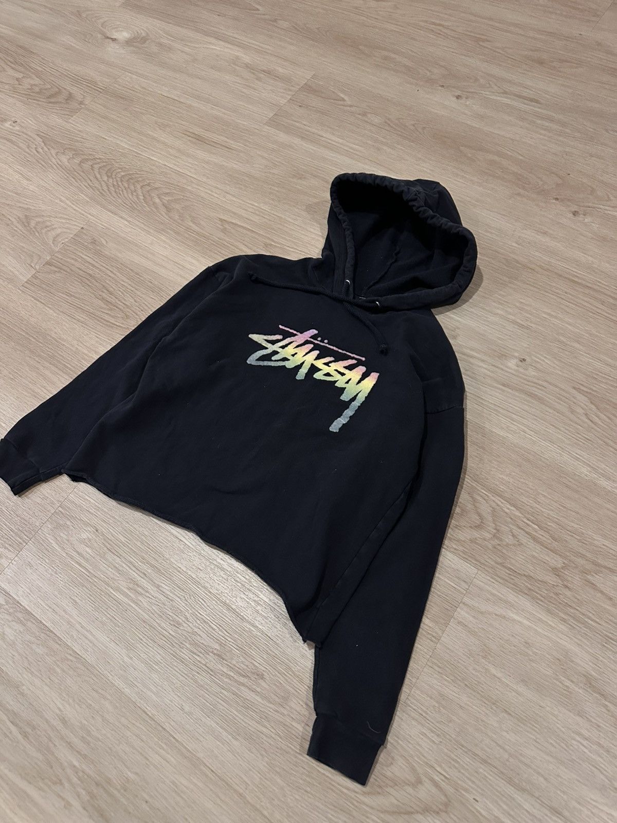 Stussy Vintage Stussy Spellout Hoodie Crop Size US S / EU 44-46 / 1 - 2 Thumbnail
