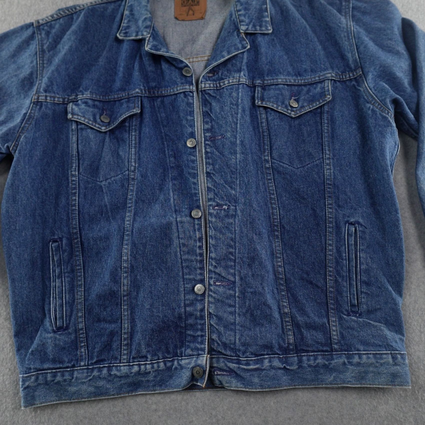 Gap VINTAGE GAP Jacket Mens XL Trucker Denim Blue 90s Motorcycle Style Size XL (27X28) MEASUREMENTS ARE PROVIDED IN PICTURES Womens, Mens Size US 36 / EU 52 - 4 Thumbnail