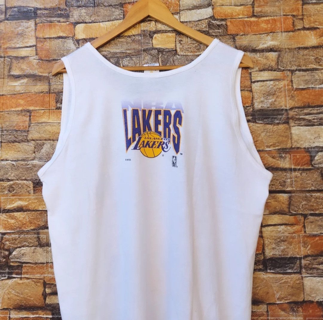 NBA × Vintage Vtg 90s NBA LA LAKERS TANKTOP Size US M / EU 48-50 / 2 - 5 Thumbnail