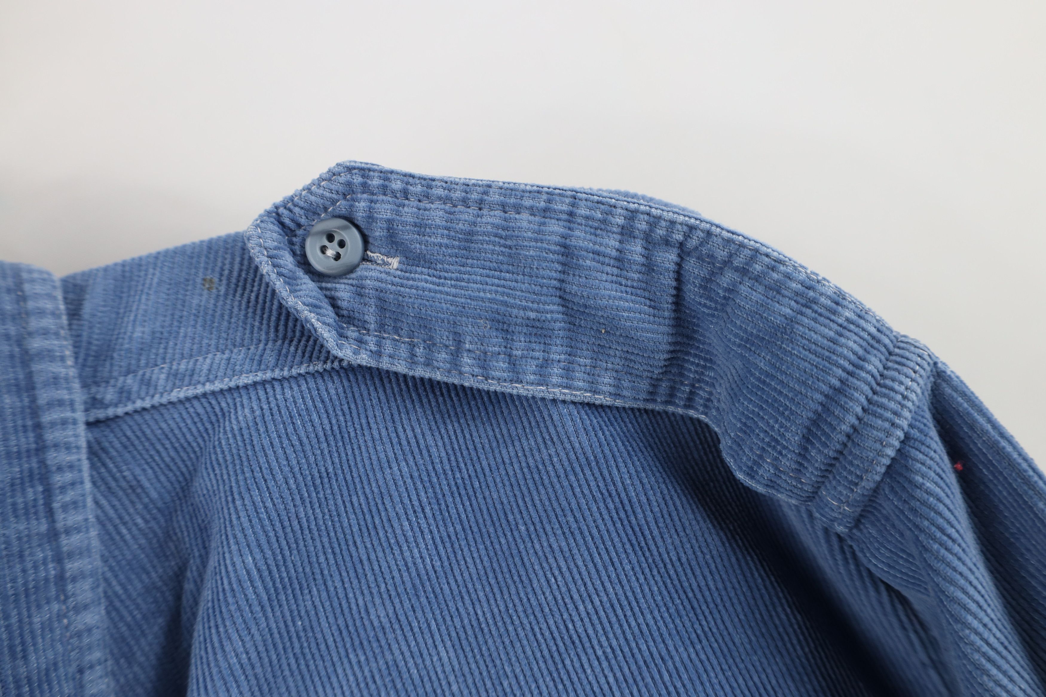 Levi's Vintage 80s 90s Levis Corduroy Military Bush Button Shirt Size US L / EU 52-54 / 3 - 8 Thumbnail