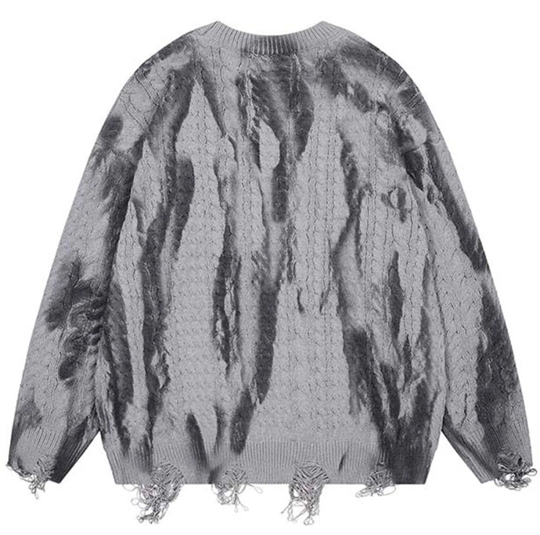 Japanese Brand × Vintage Grunge Frayed Pullover Sweater Funk Size US M / EU 48-50 / 2 - 2 Thumbnail