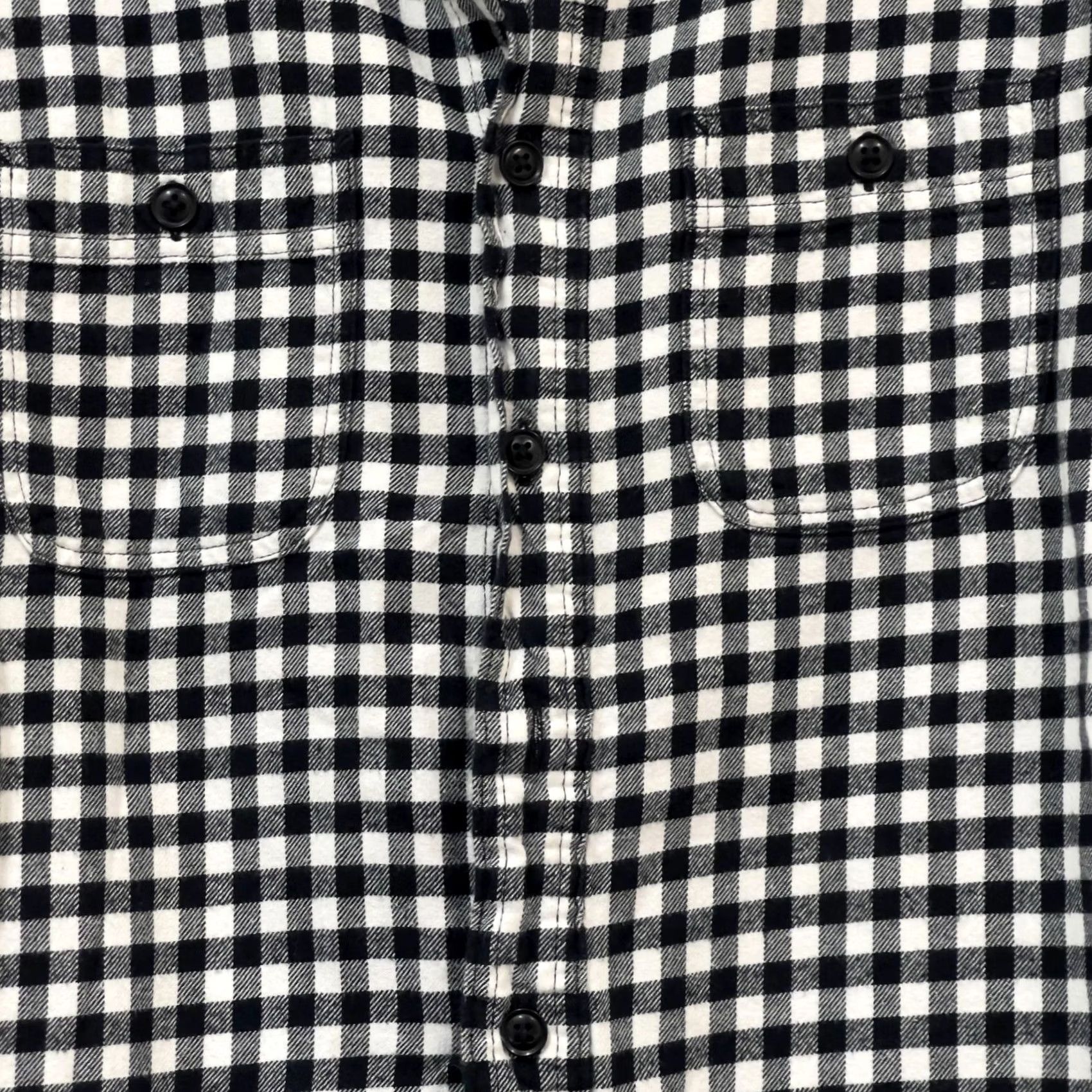 Uniqlo Uniqlo Mens Button Up Gingham Shirt XS Black/White Long Sleeve Pockets Size US XS / EU 42 / 0 - 3 Thumbnail
