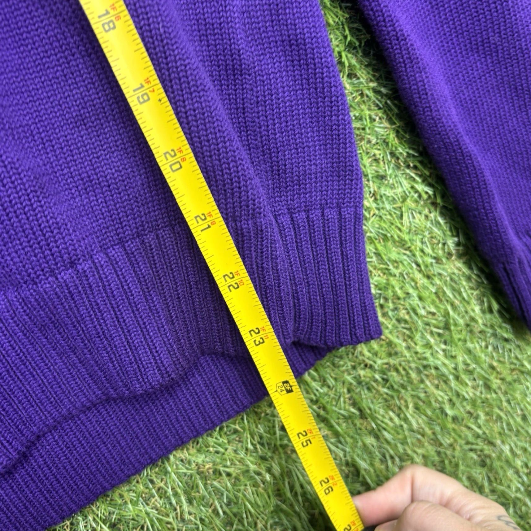 Polo Ralph Lauren VINTAGE Polo Ralph Lauren Sweater Womens Medium Pony Stampede V Neck 90s Preppy Slim Fit Size M / US 6-8 / IT 42-44 - 5 Thumbnail