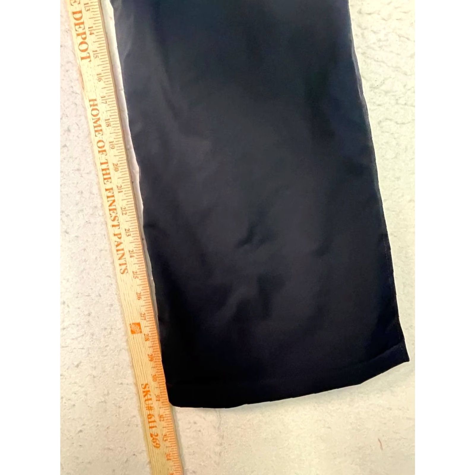 Vintage Nils Black Flare Pants Women's Size 14 Athletic Ankle Clean Comfort Easy Care Nylon Blended Fabric Knit Inseam 31.5 in Modern Athleisure Pants Size 36" / US 14 / IT 50 - 4 Thumbnail