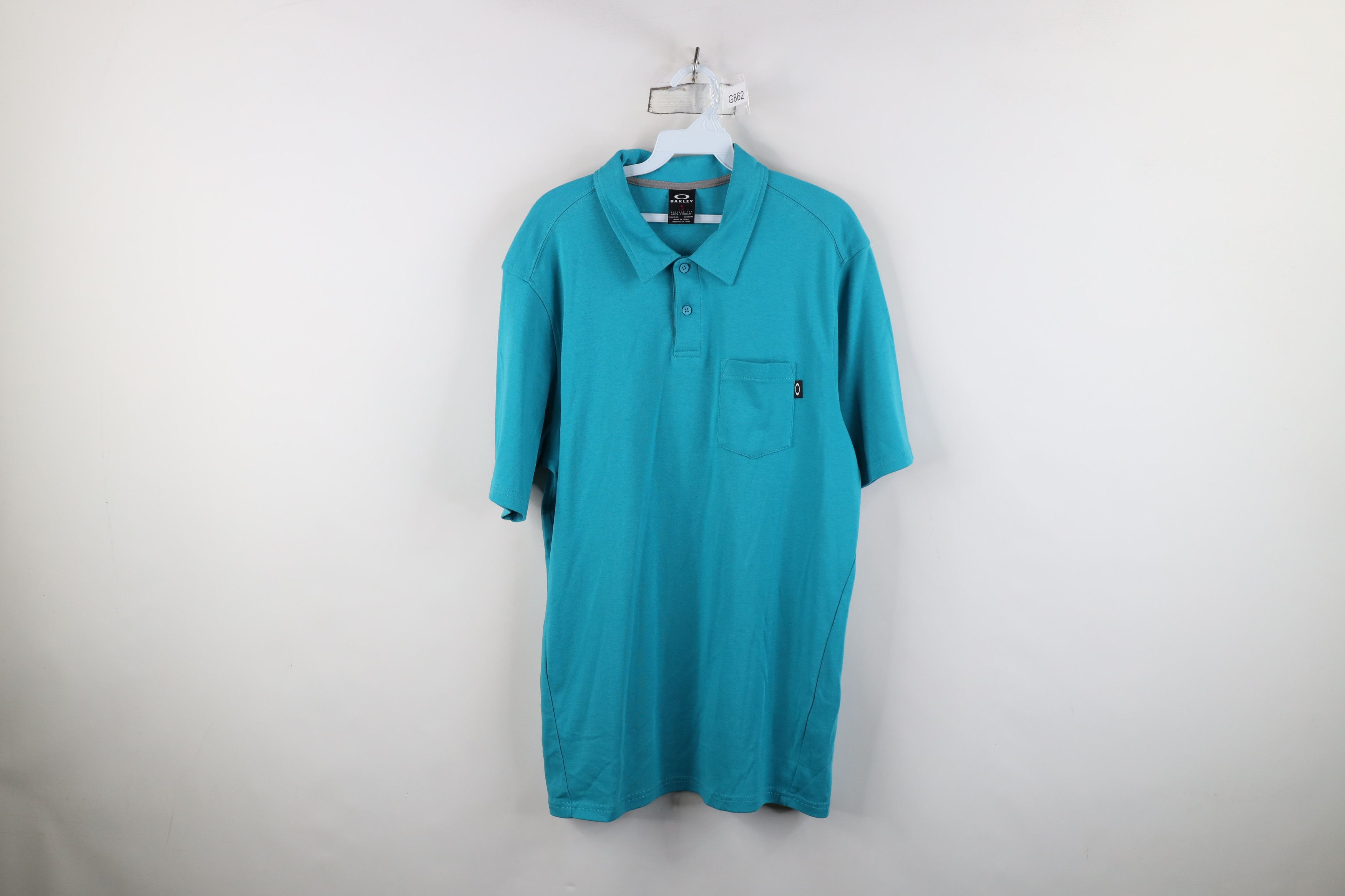 Oakley Vintage Y2K Oakley Logo Soft Touch Collared Golf Polo Shirt Size US L / EU 52-54 / 3 - 1 Thumbnail
