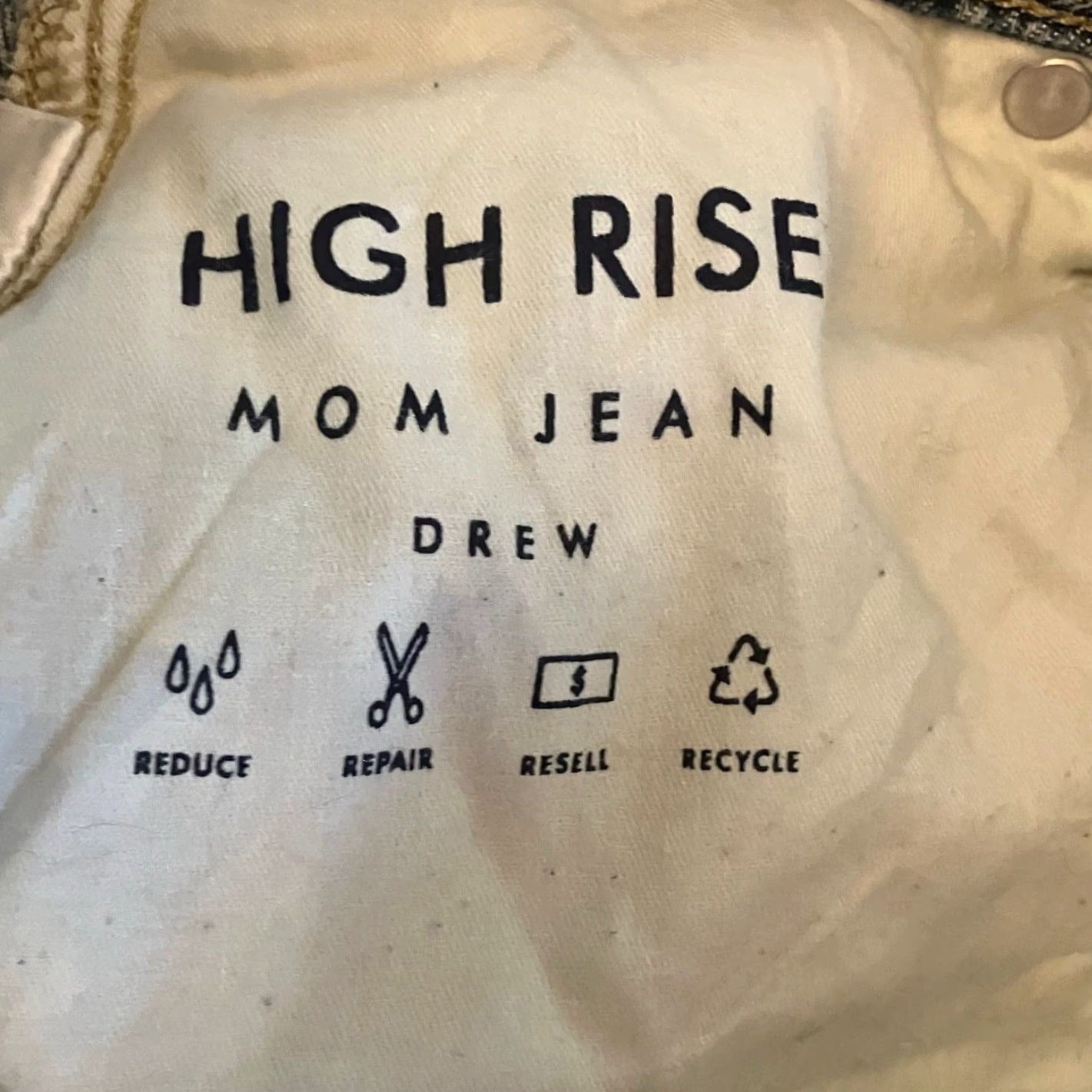 Lucky Brand Lucky Brand Womens Jeans Denim Distressed Drew Mom High Rise Stretch 4 Jeans Womens Size 27" / US 4 / IT 40 - 5 Thumbnail